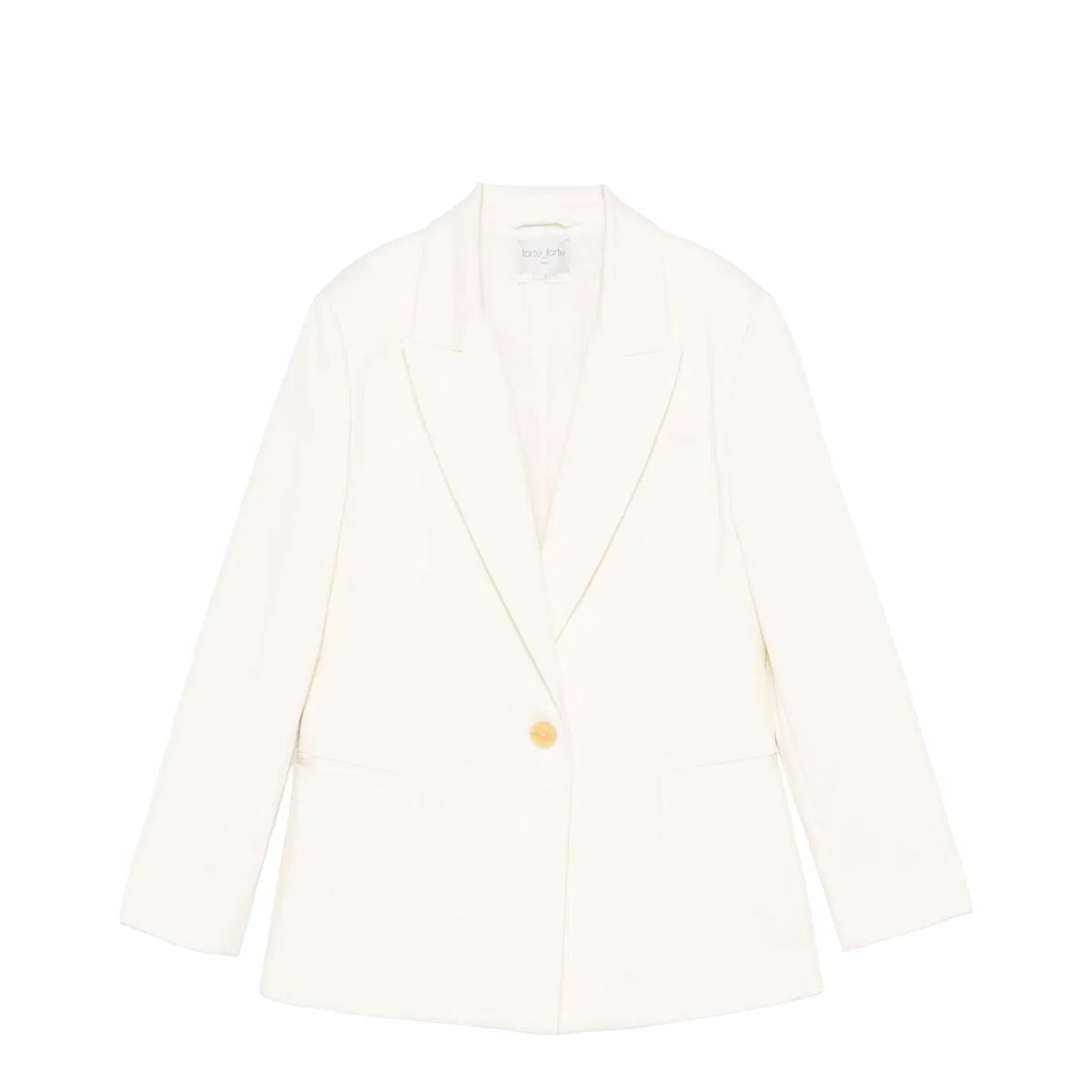 Cotton Single-Breasted Blazer Jacket