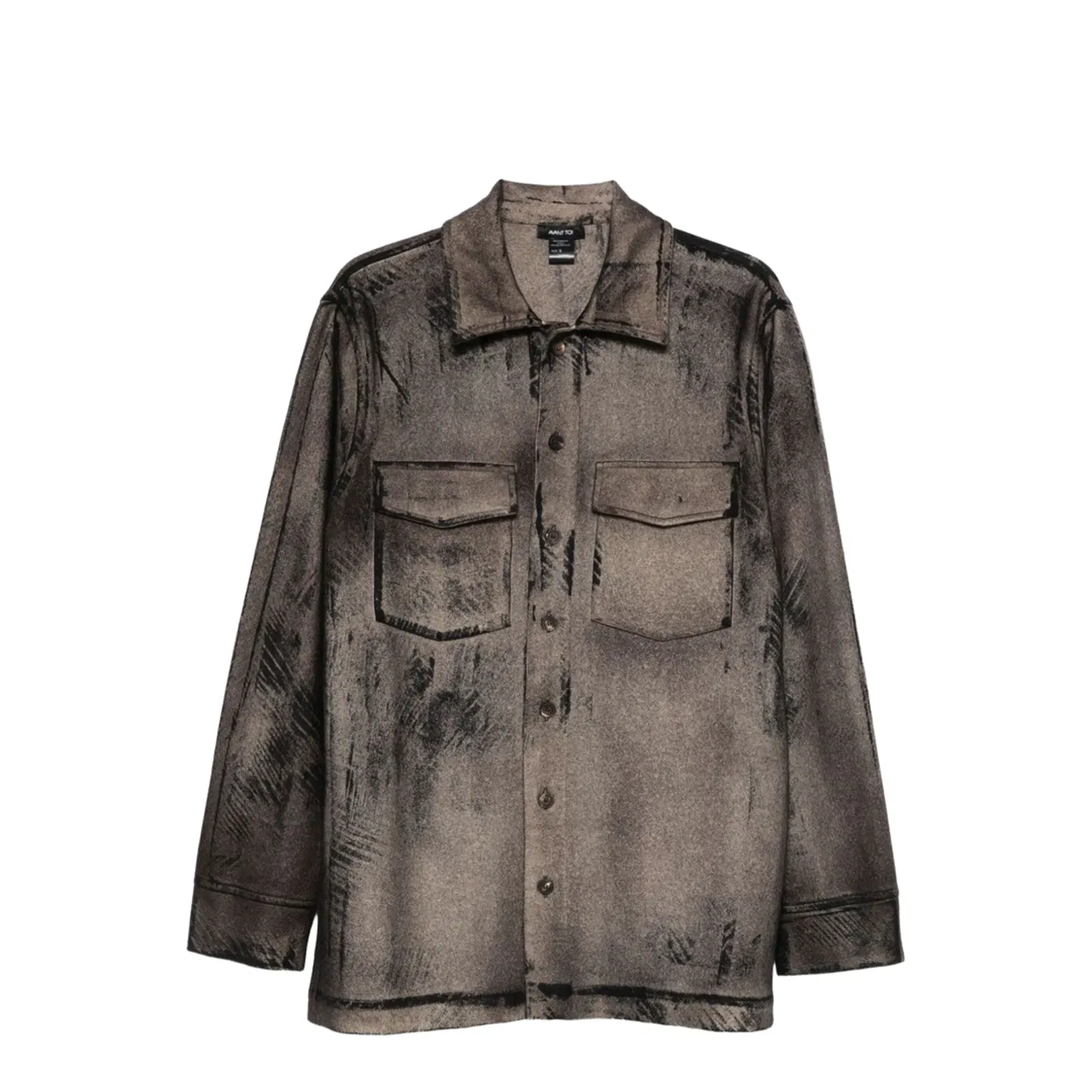 Wool And Cashmere Blend Shirt in Brown