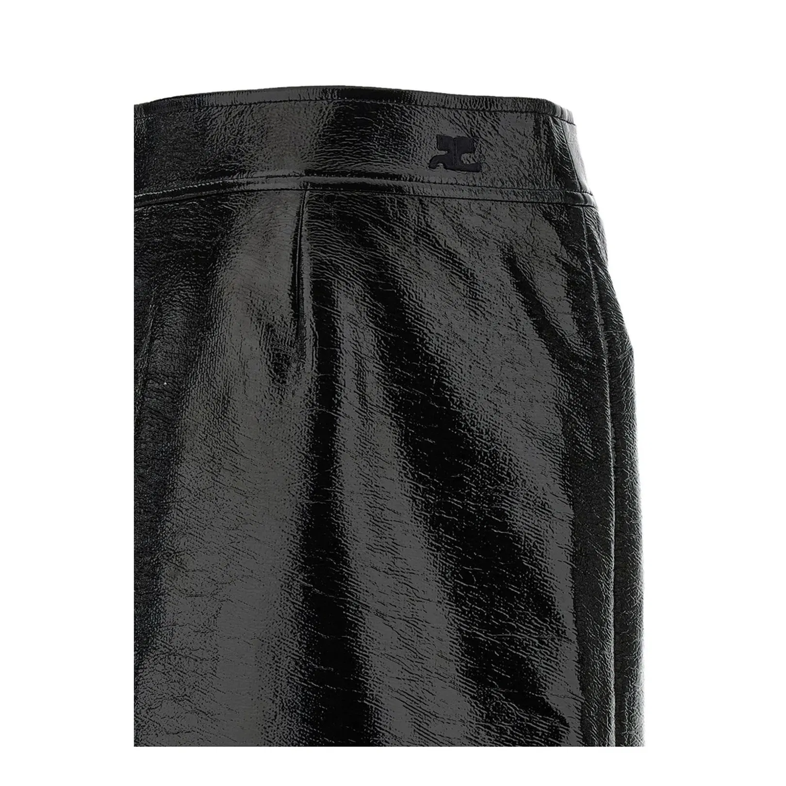 Vinyl Midi Skirt