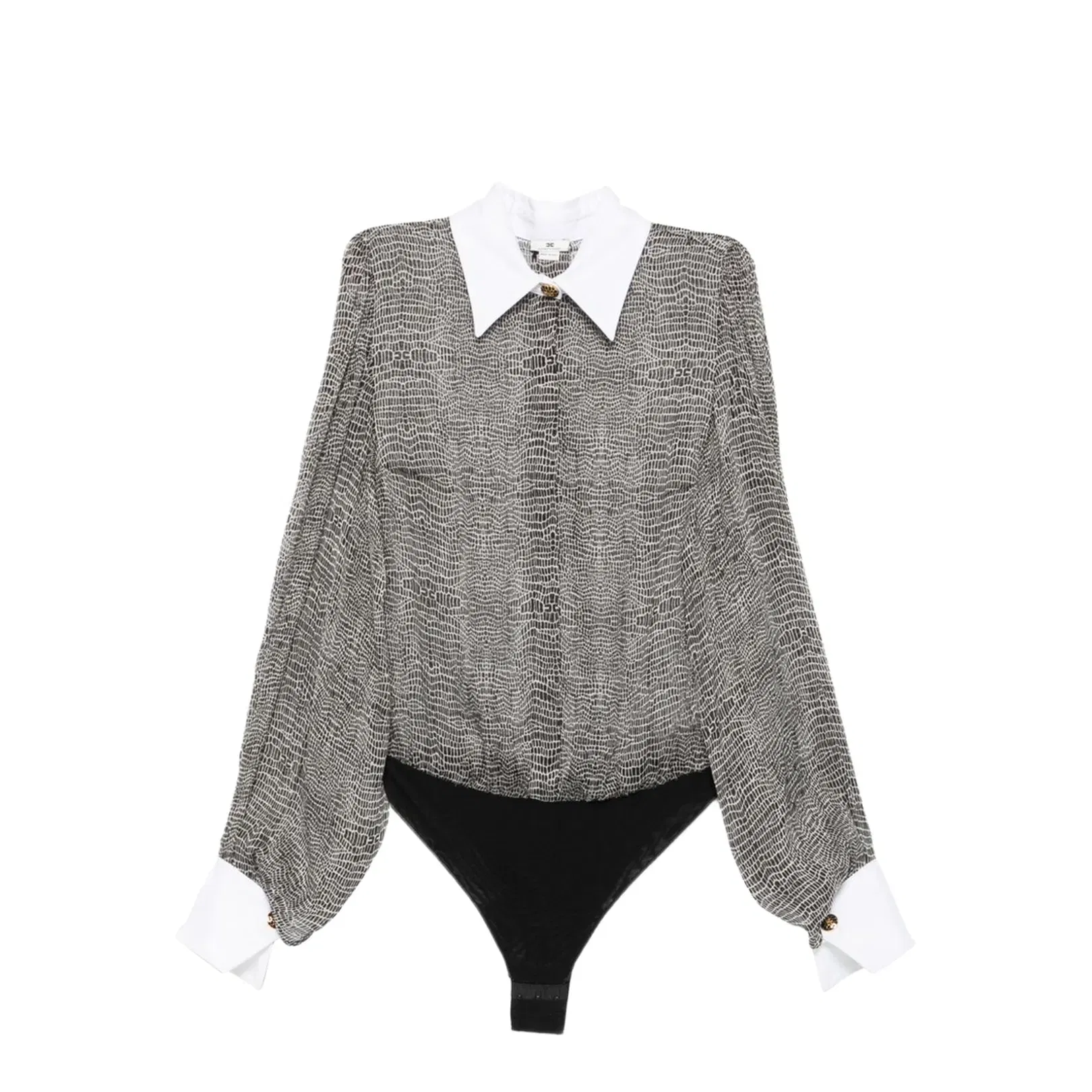 Silk Shirt Bodysuit