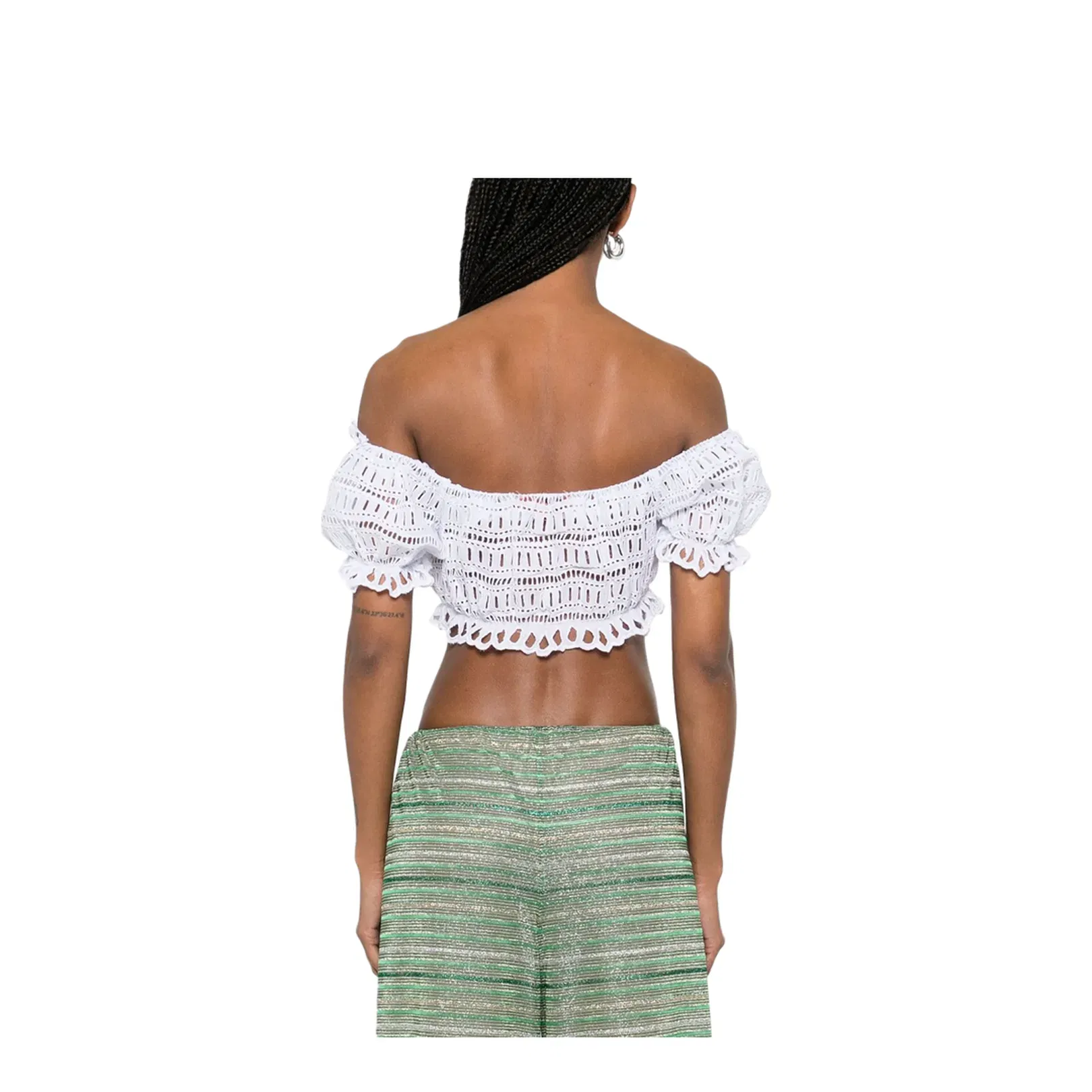 Off-shoulder Lace-detail Top