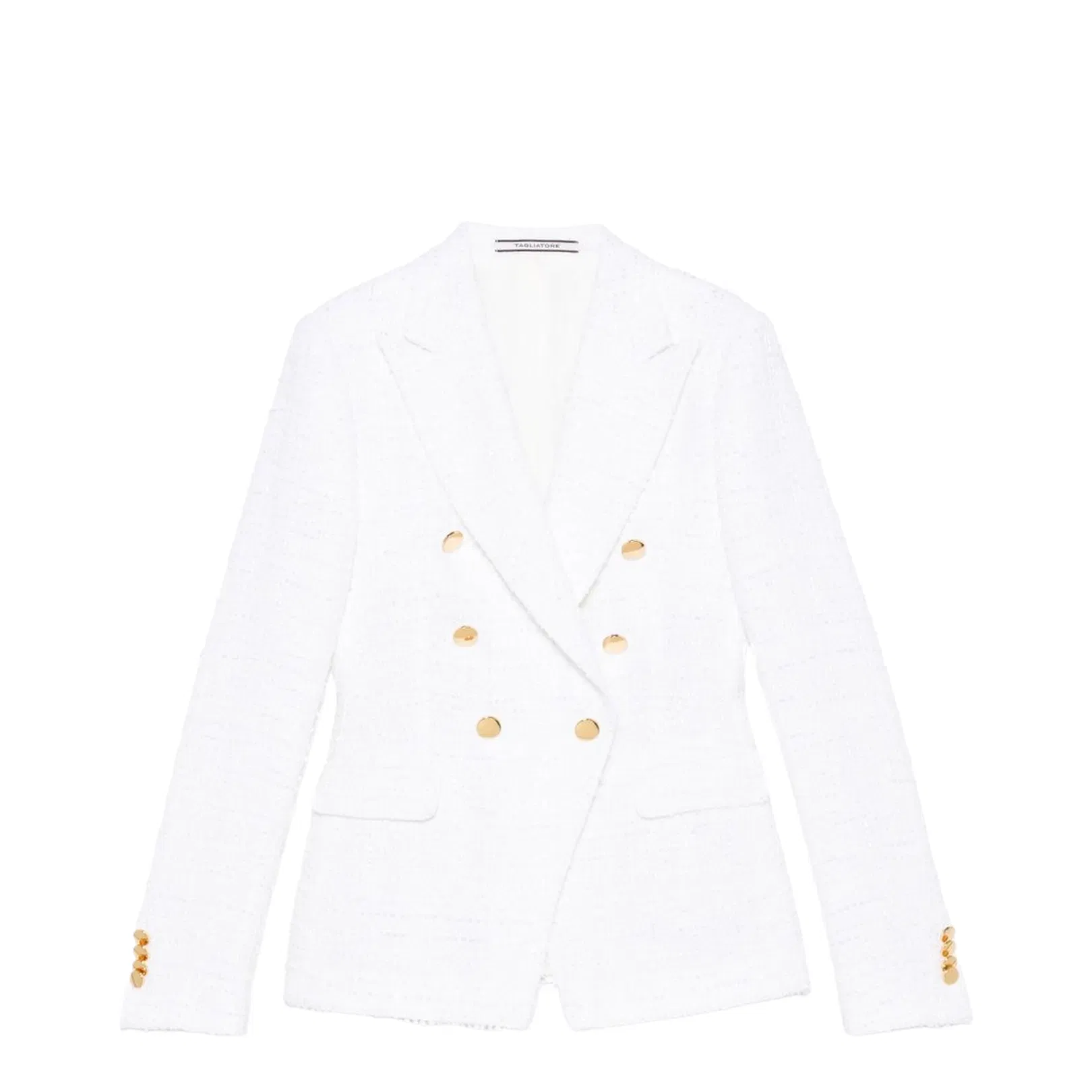 Cotton Single-Breasted Jacket - White