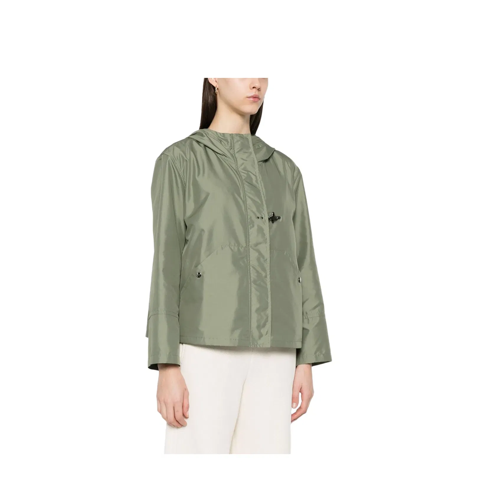 Shorts Parka Coat - Green