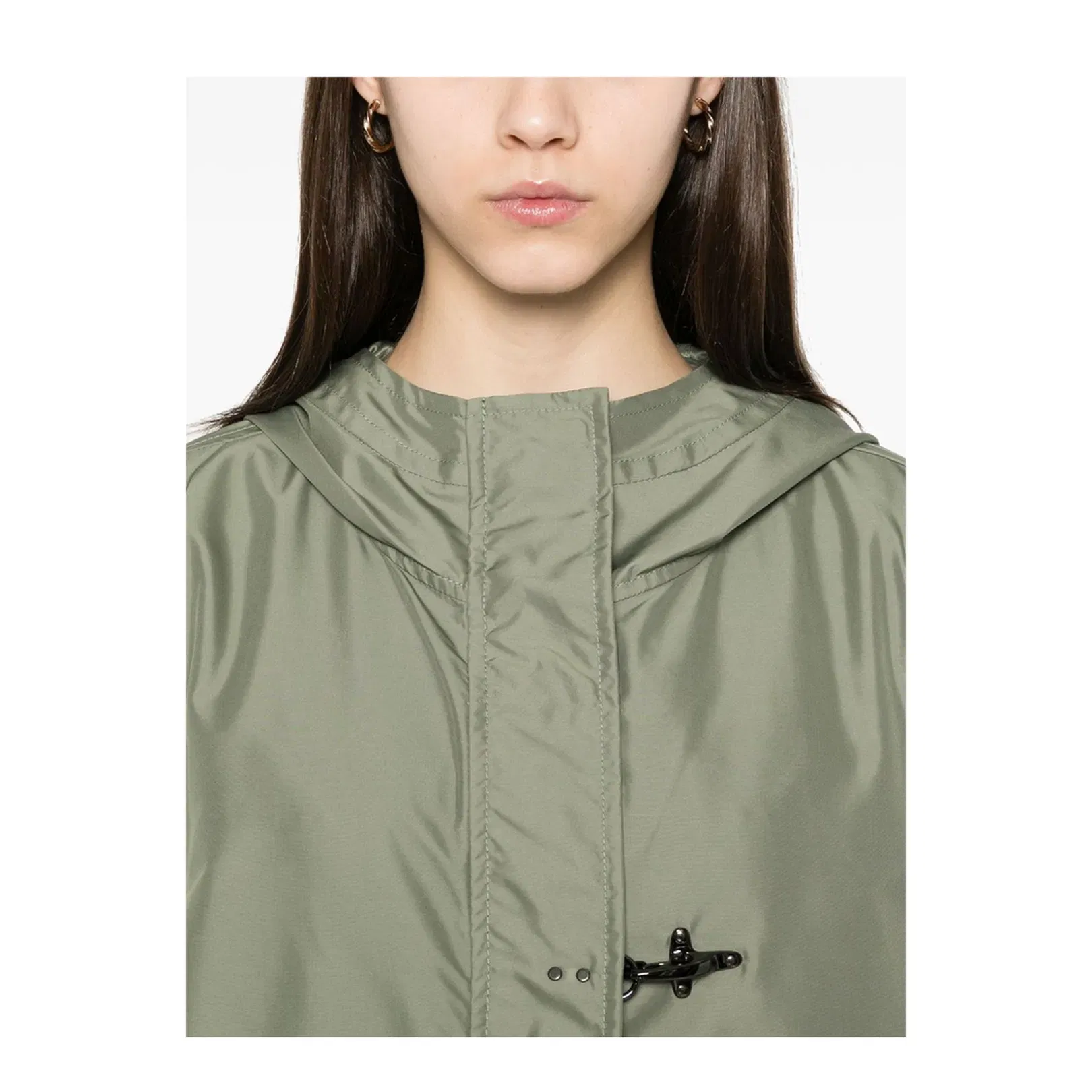 Shorts Parka Coat - Green