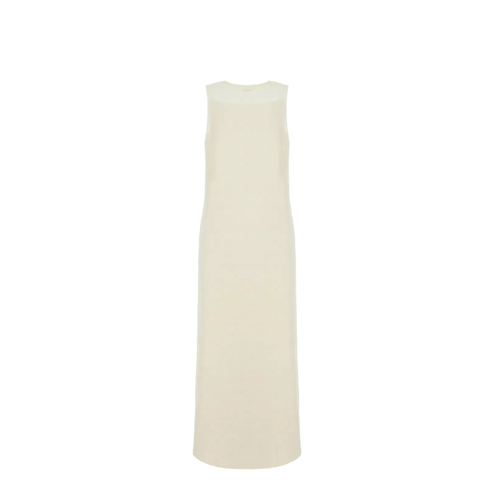 Ivory Wool Blend Dress