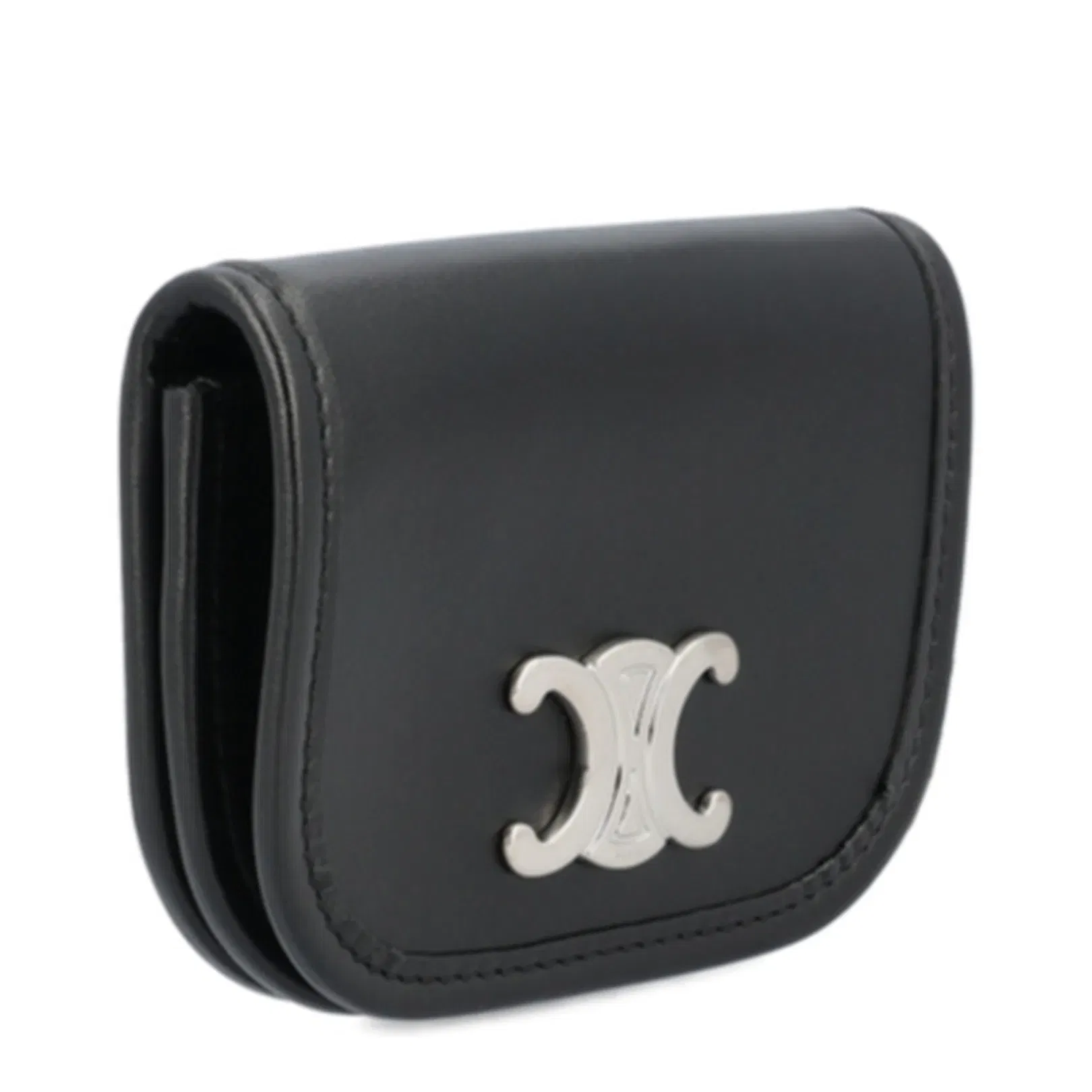 Keyring Nano Besace Triomphe Leather Black