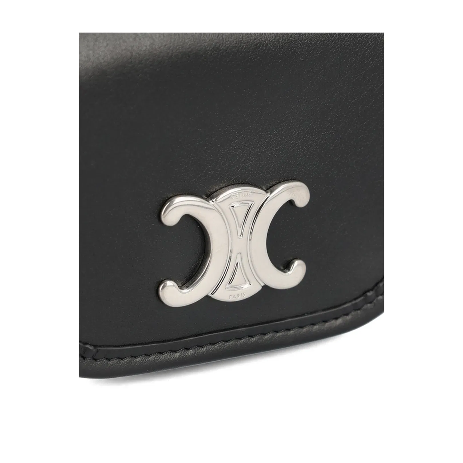 Keyring Nano Besace Triomphe Leather Black