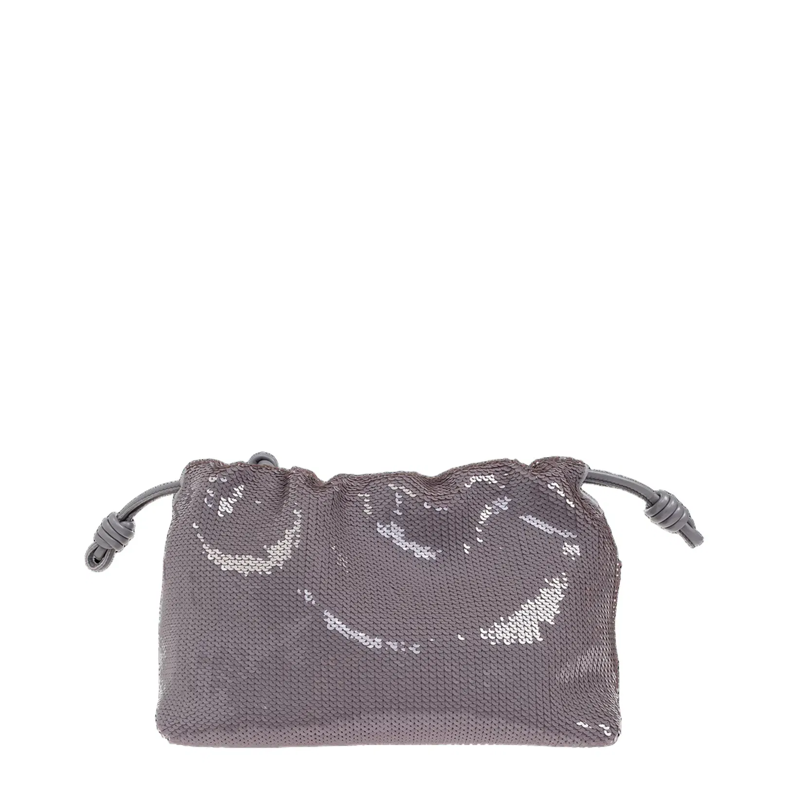 Flamenco Purse Medium Calfskin Shoulder Bag - Grey