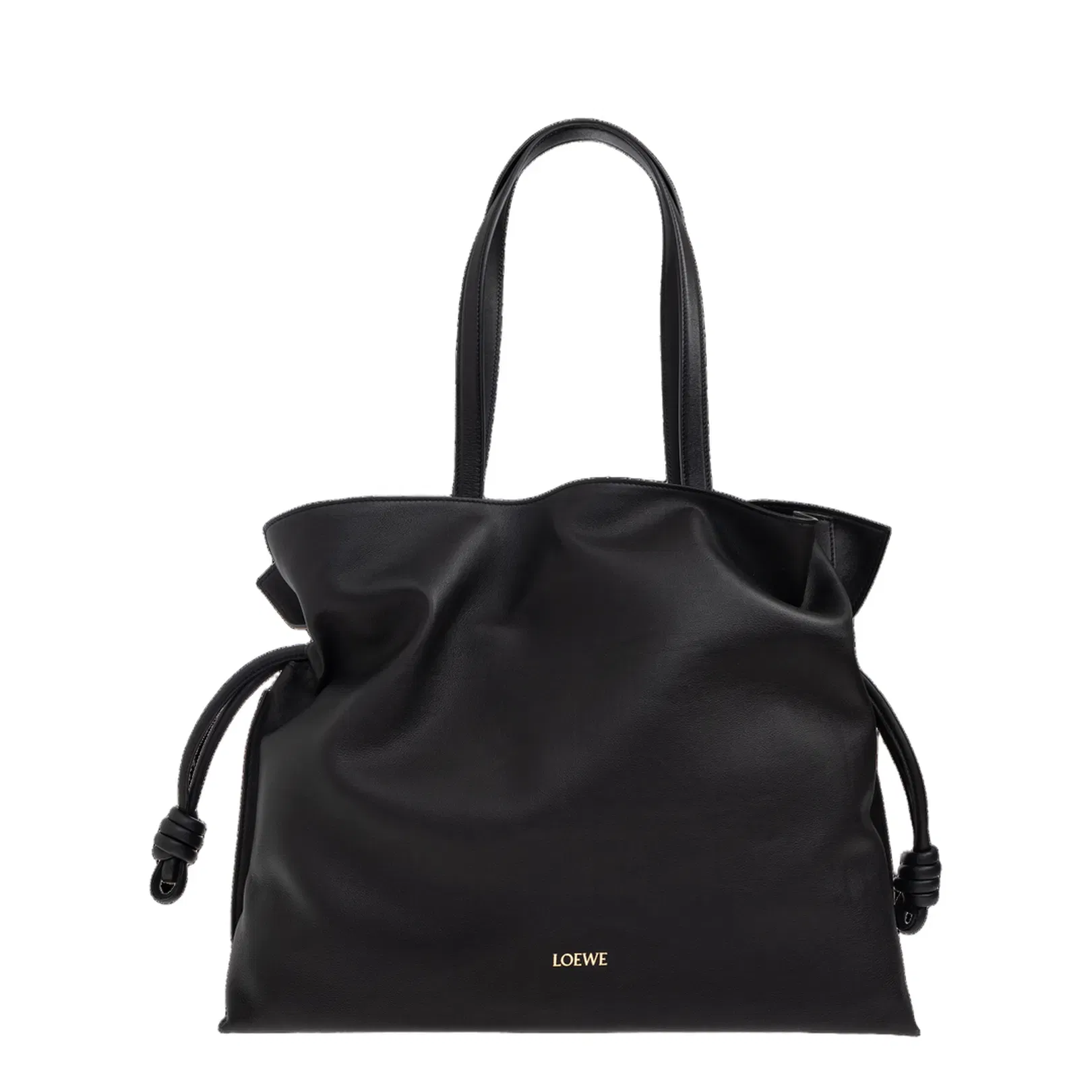 Flamenco XL Leather Shoulder Bags - Black