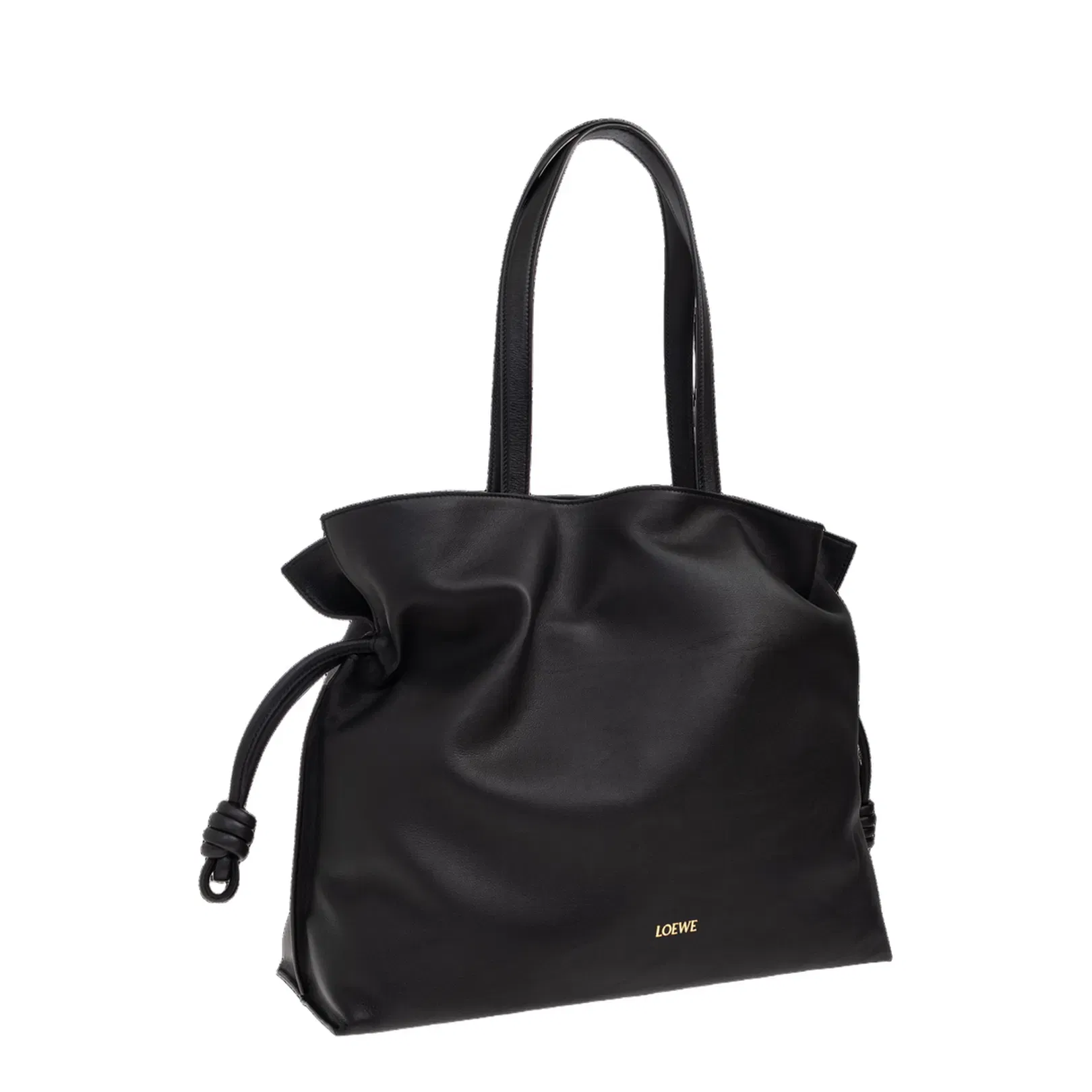 Flamenco XL Leather Shoulder Bags - Black