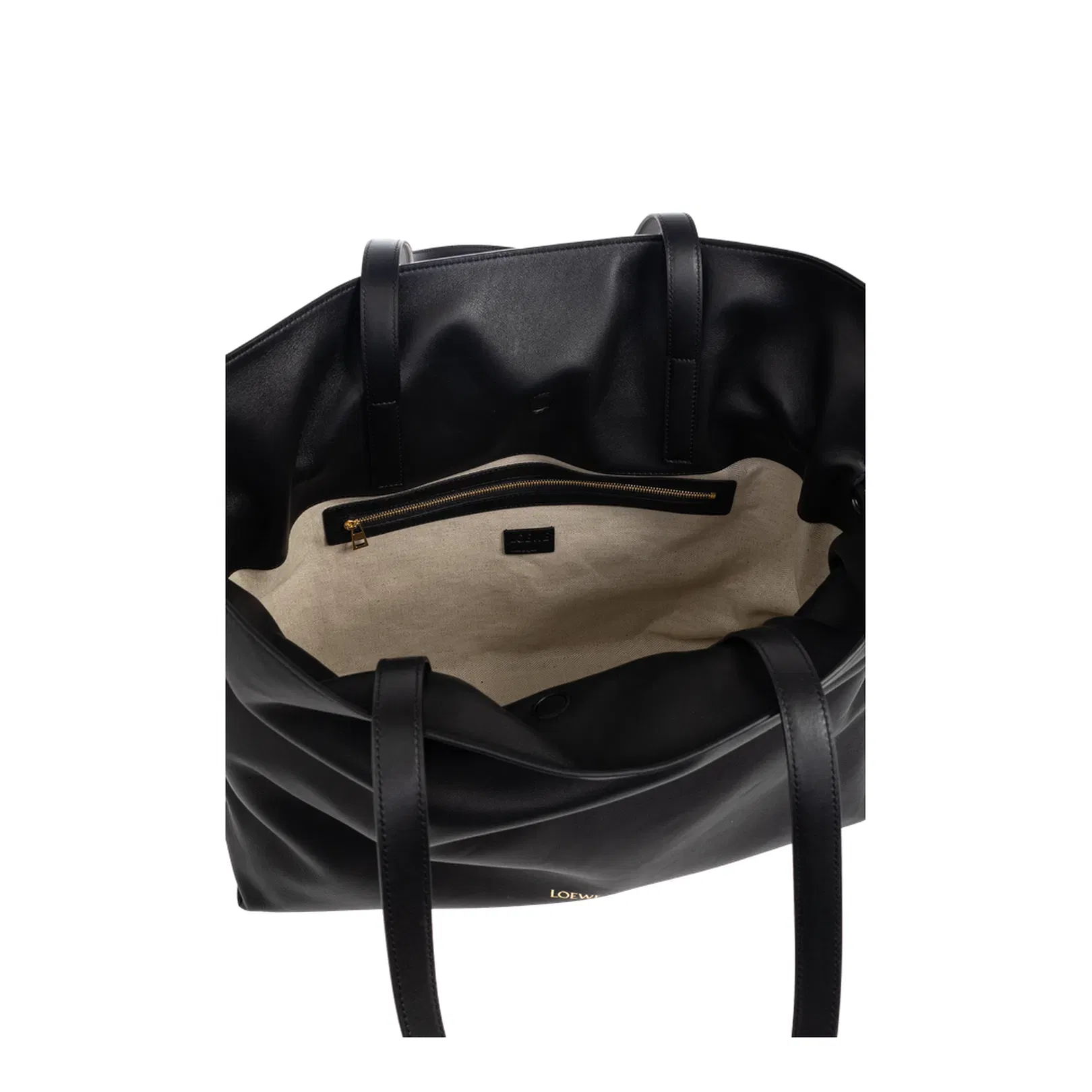 Flamenco XL Leather Shoulder Bags - Black