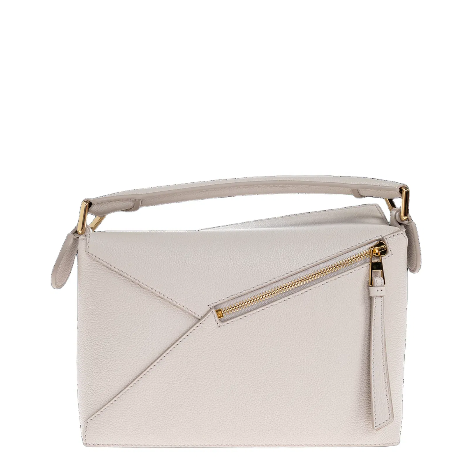 Puzzle Small Leather Shoulder Bags - White