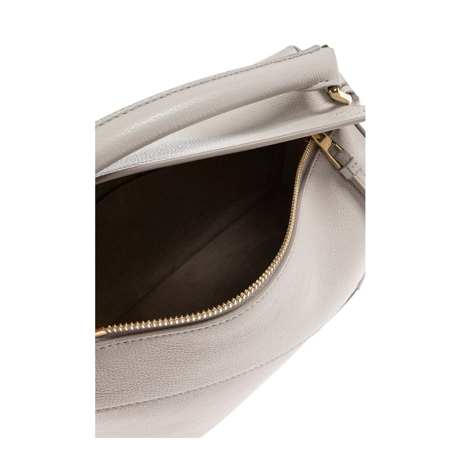 Puzzle Small Leather Shoulder Bags - White