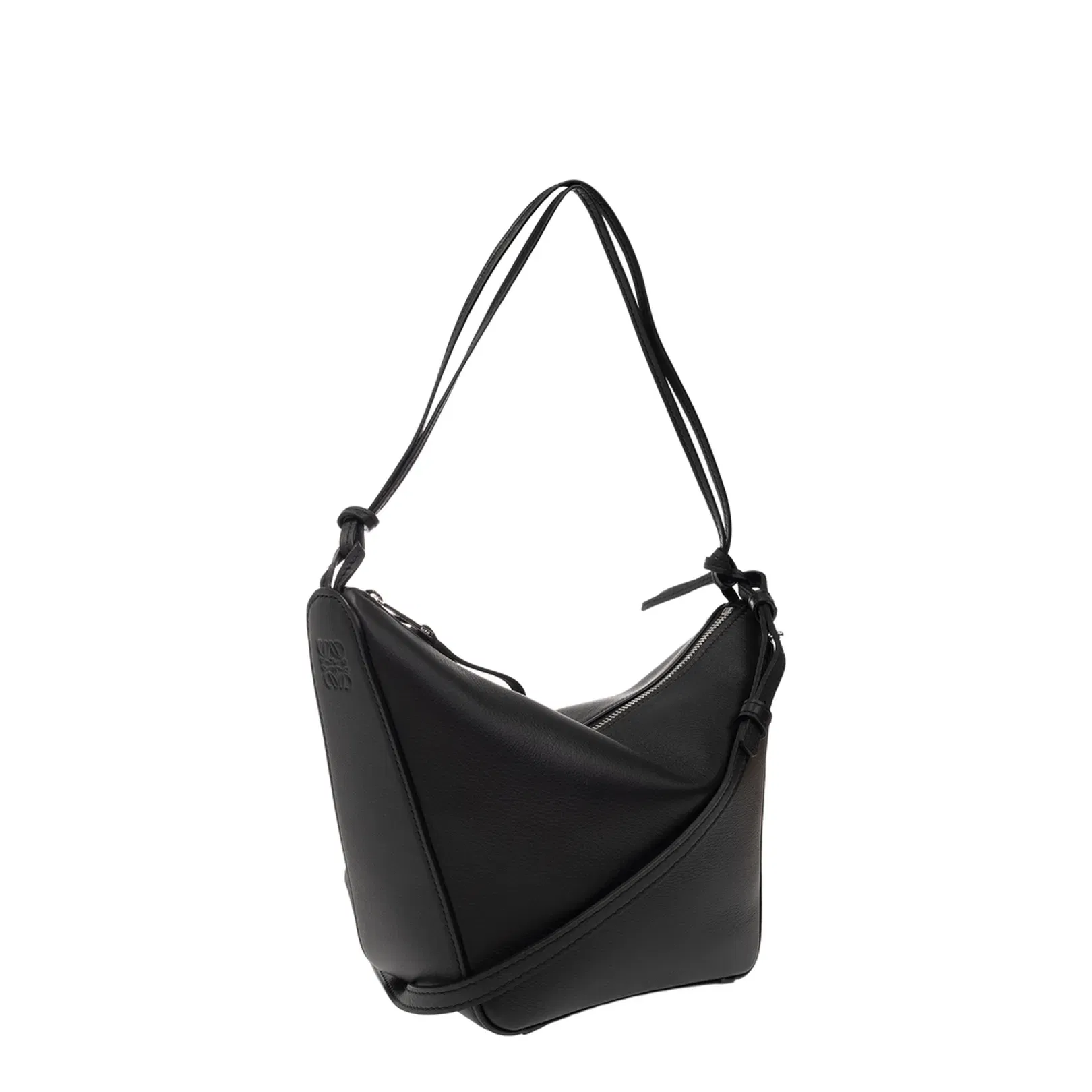 Hammock Mini Leather Shoulder Bag - Black