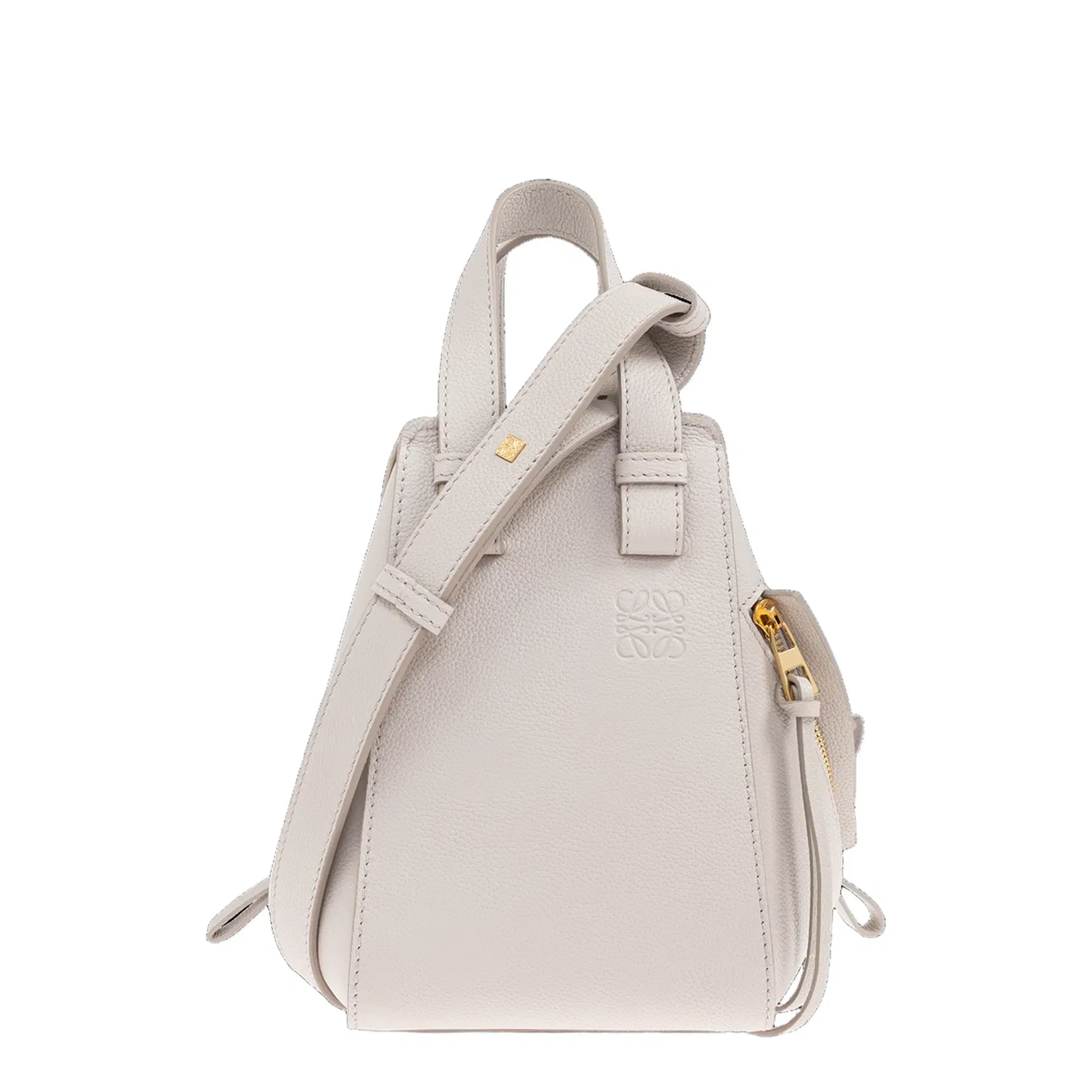 Hammock Leather Shoulder Bag - Light Ghost