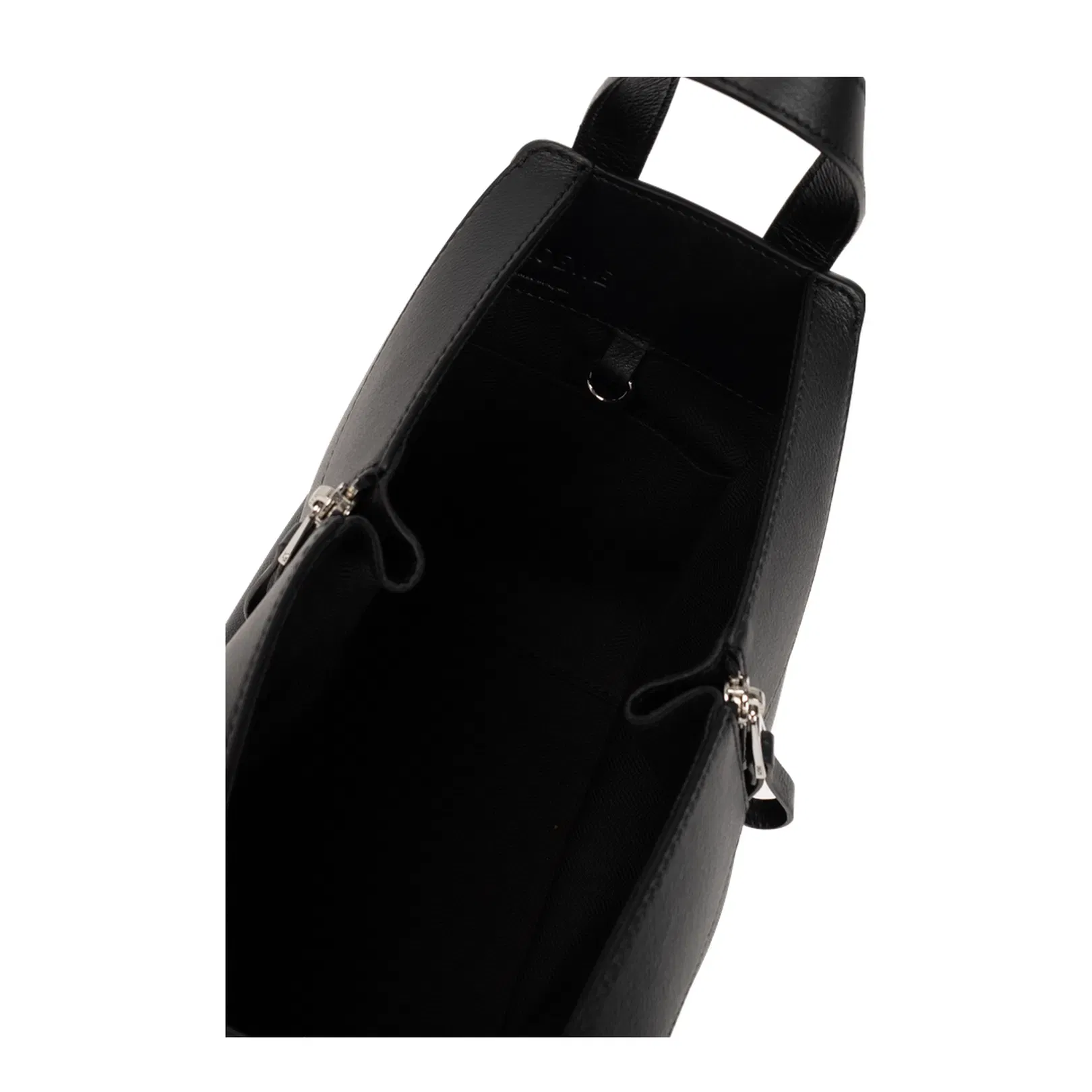 Hammock Leather Shoulder Bag - Black