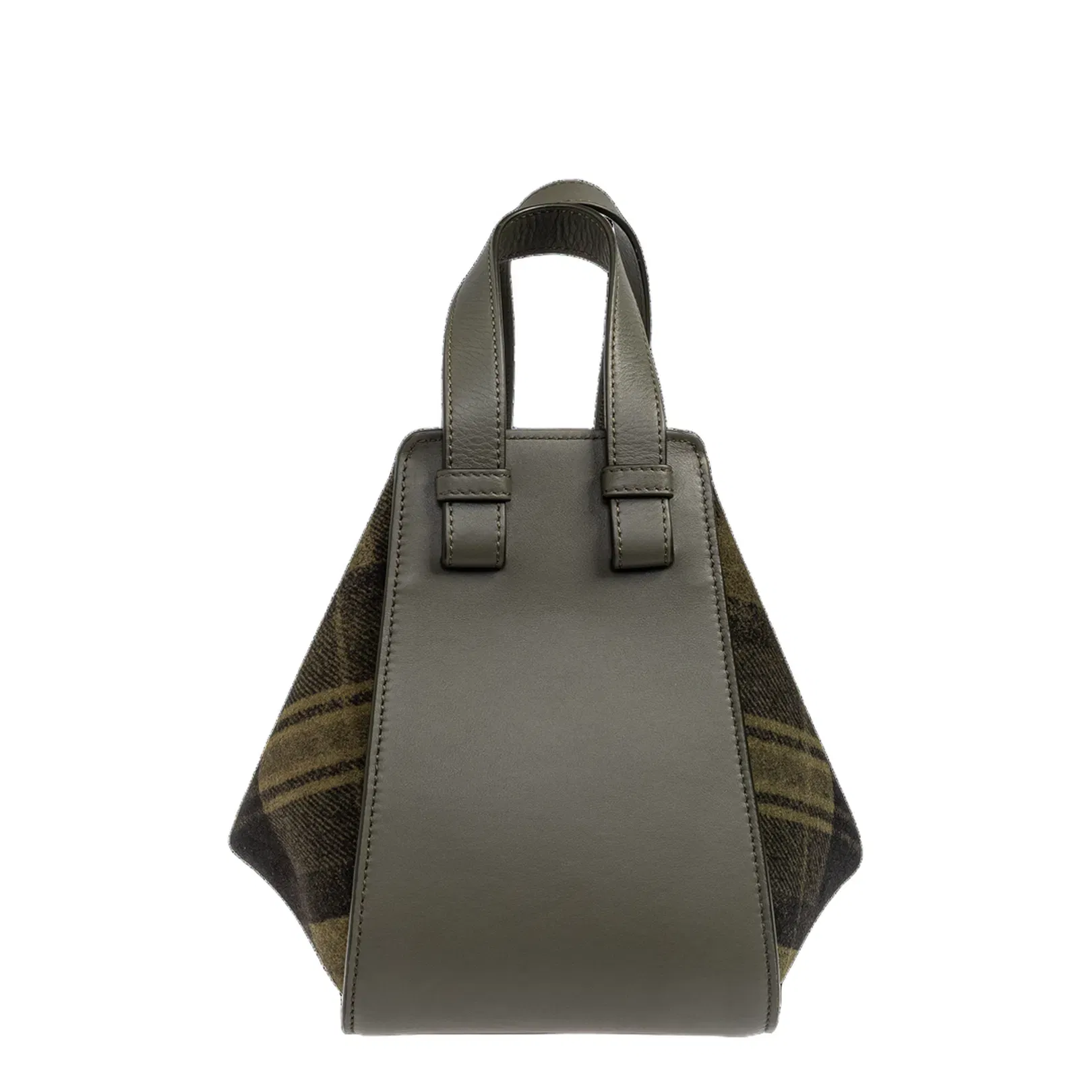 Hammock Leather Shoulder Bag - Khaki Green