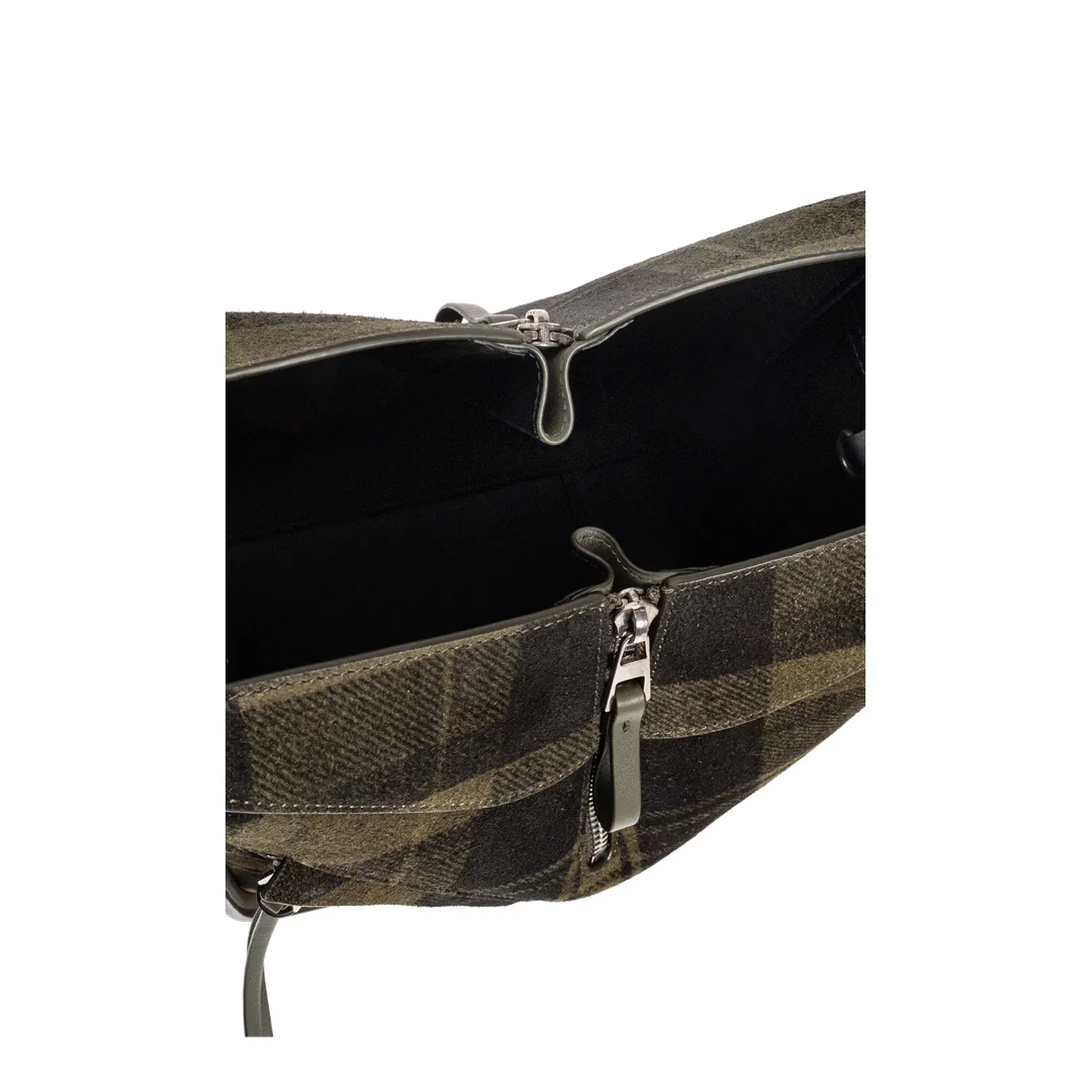 Hammock Leather Shoulder Bag - Khaki Green