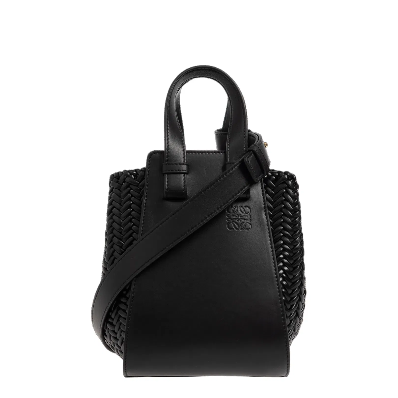 Hammock Calfskin Shoulder Bag - Black