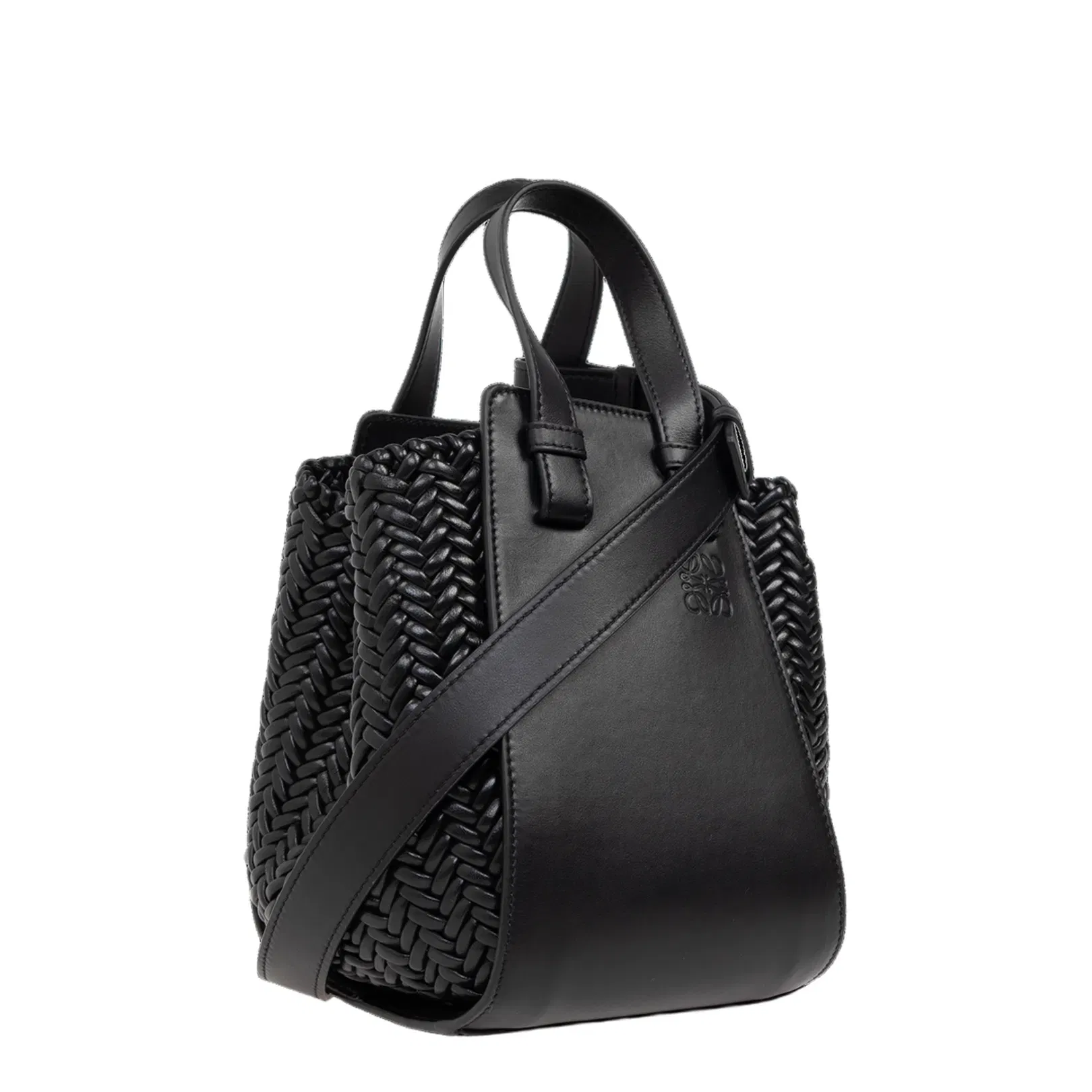 Hammock Calfskin Shoulder Bag - Black