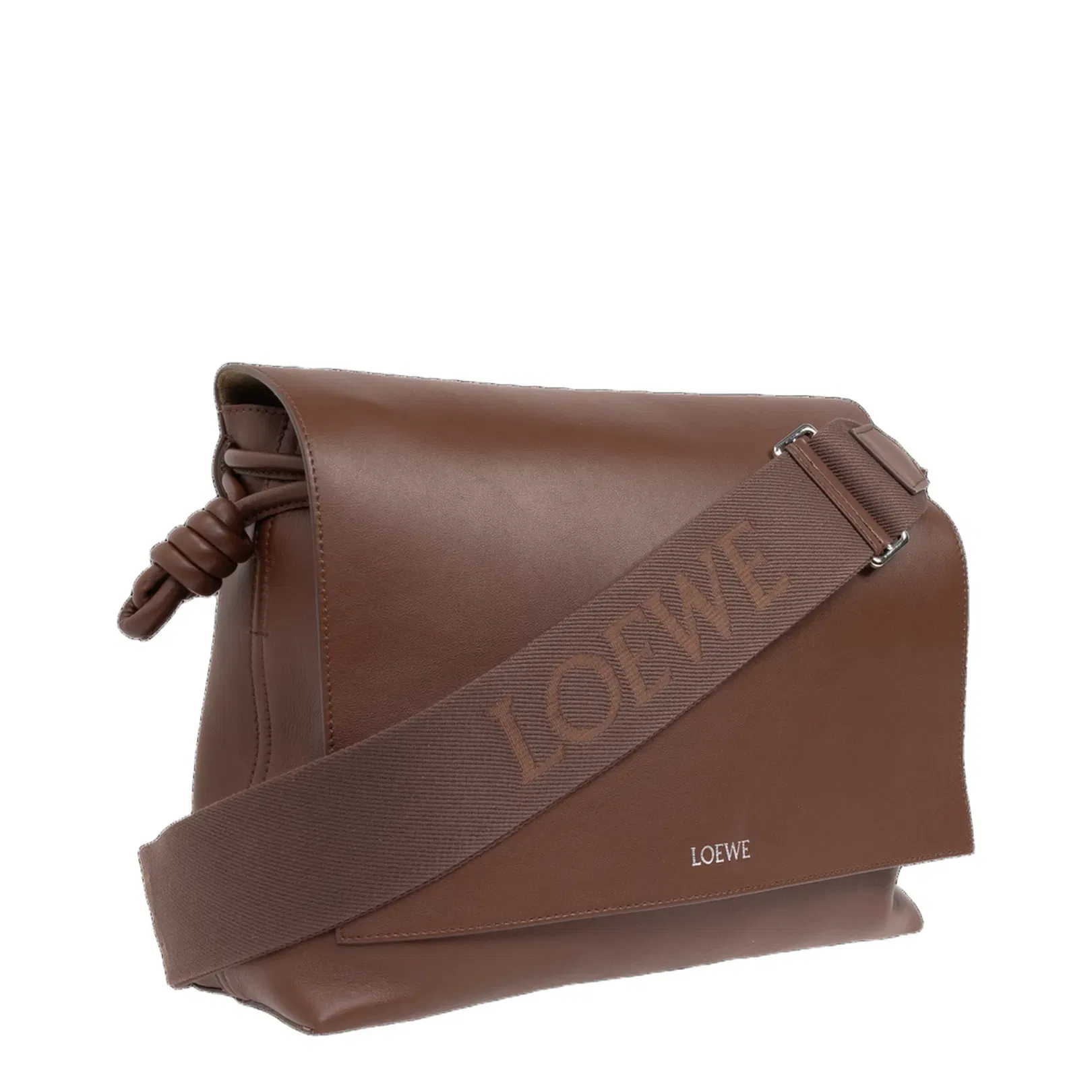 Flamenco Calfskin Shoulder Bag - Brown