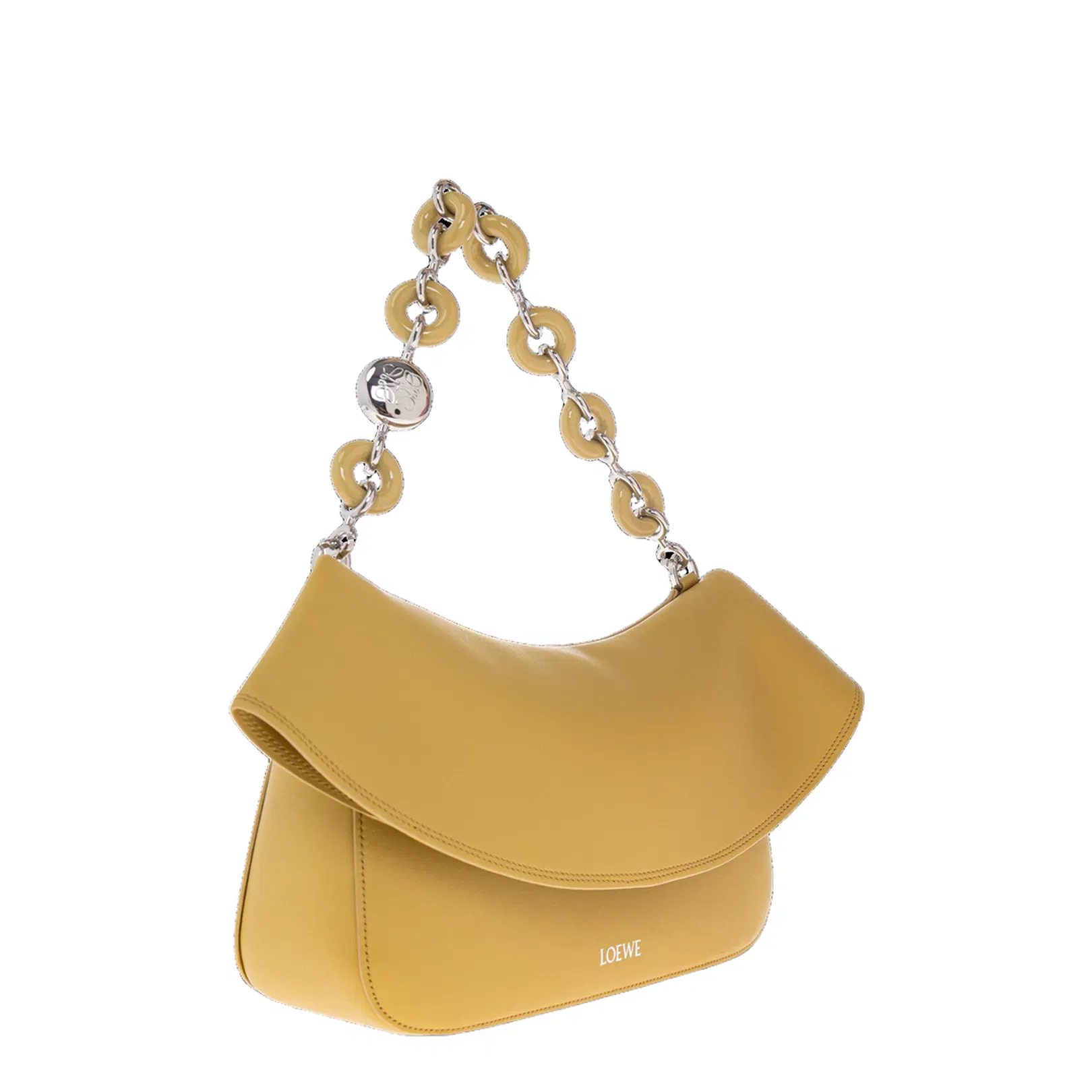 Ola Medium Calfskin Shoulder Bag - Ginger