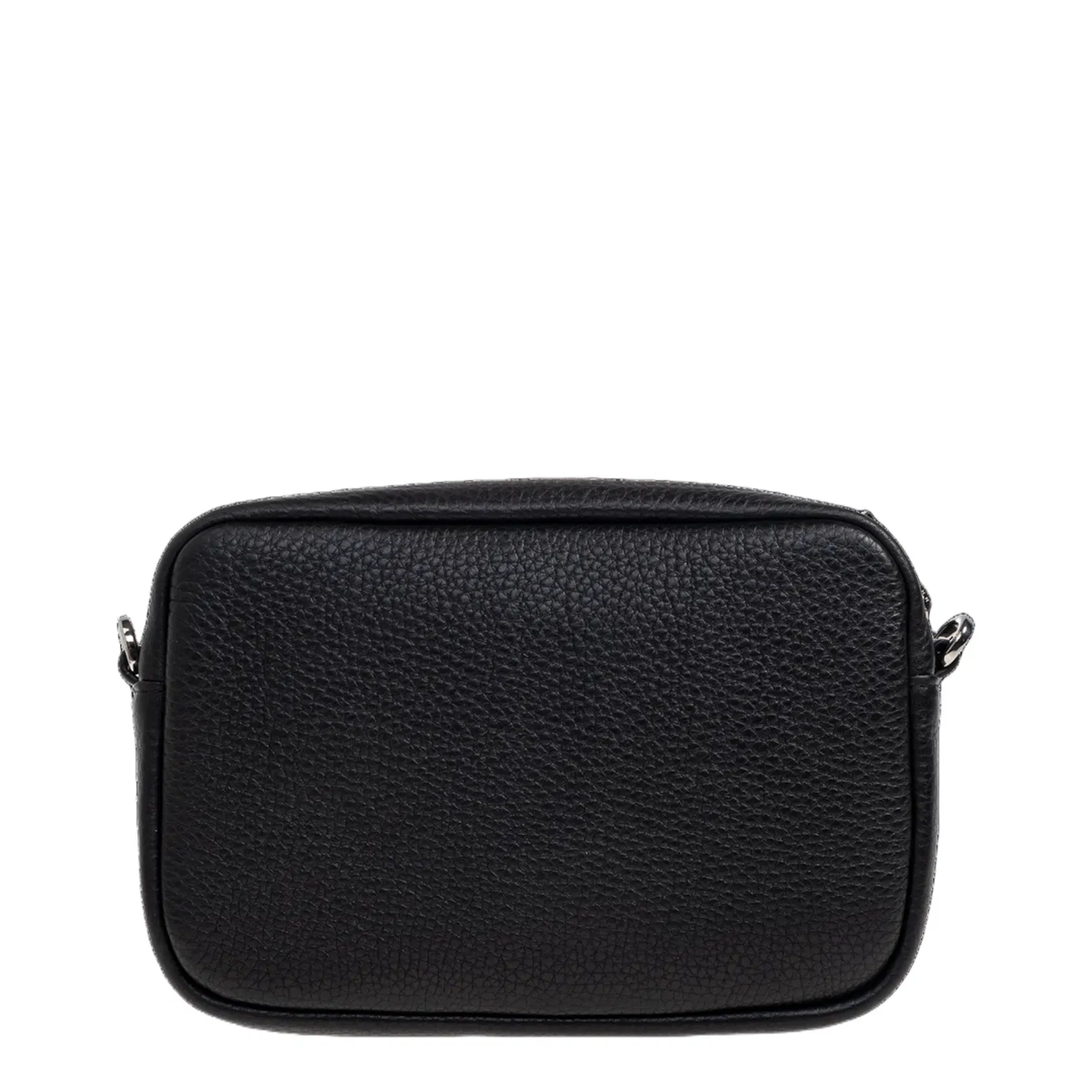 Pebble Small Leather Messenger Bags - Black