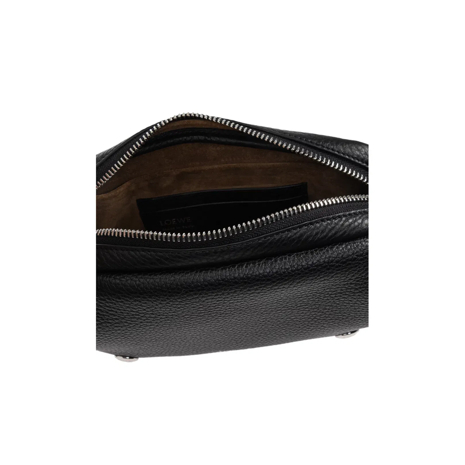Pebble Small Leather Messenger Bags - Black