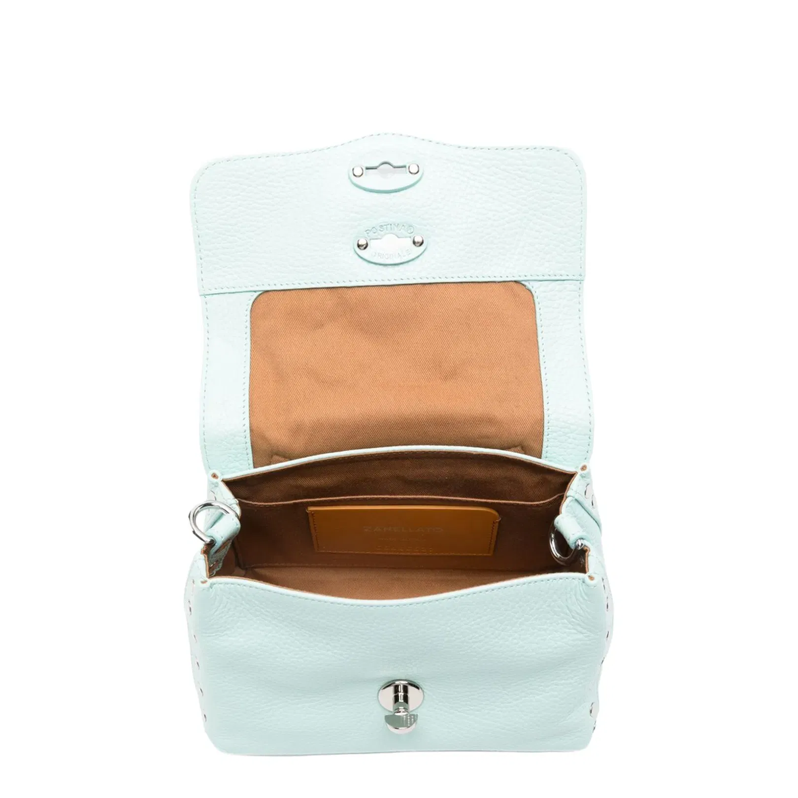Postina Daily Baby Leather Handbag Clear Blue