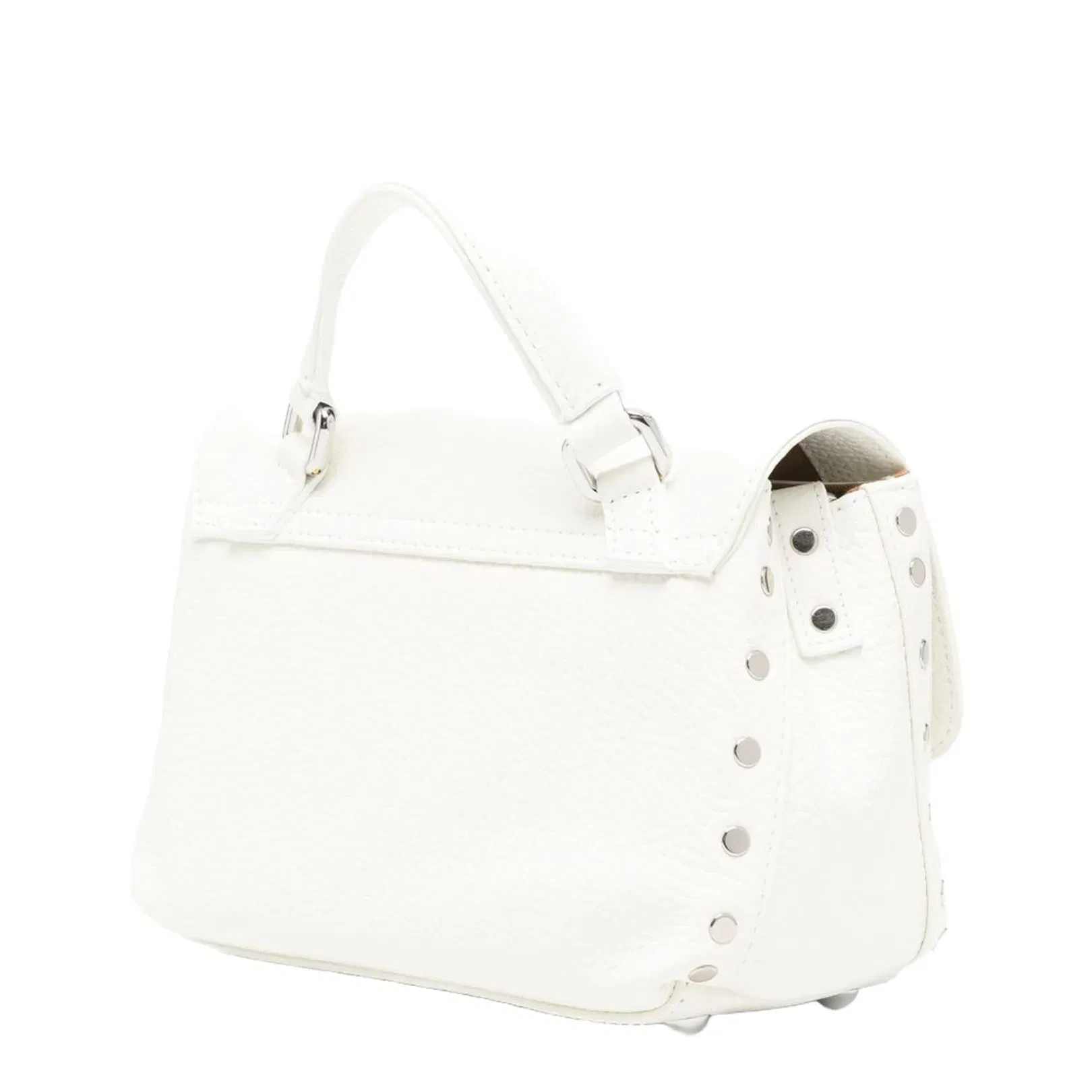 Postina Daily Baby Leather Handbag White