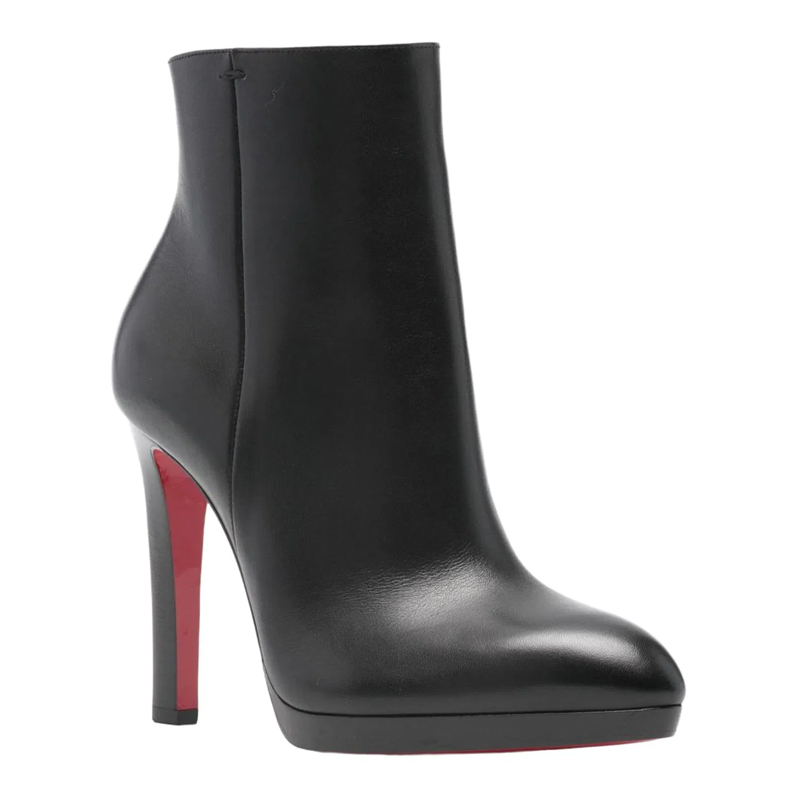 Fannylove Booty - 120 mm Low Boots - Calf Leather - Black
