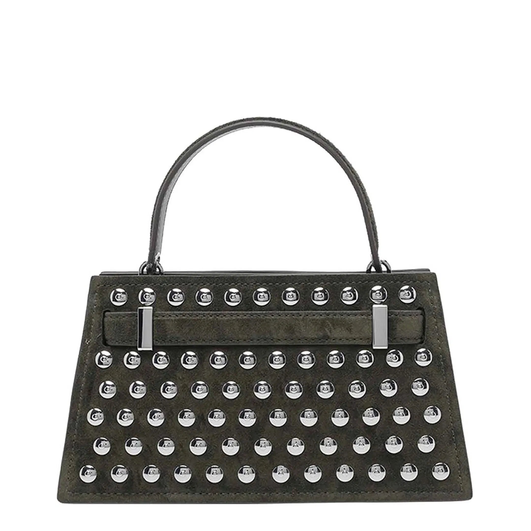 Mini Lee Radziwill Studded Suede Handbag