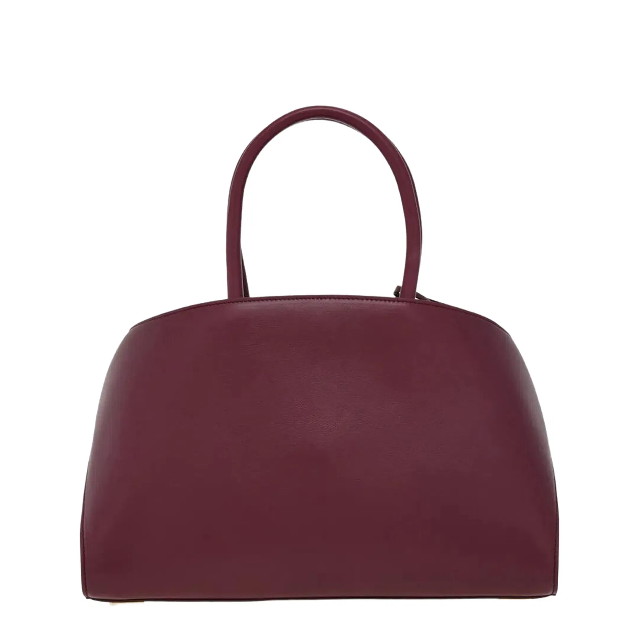 Hug M Handbag Leather Plum