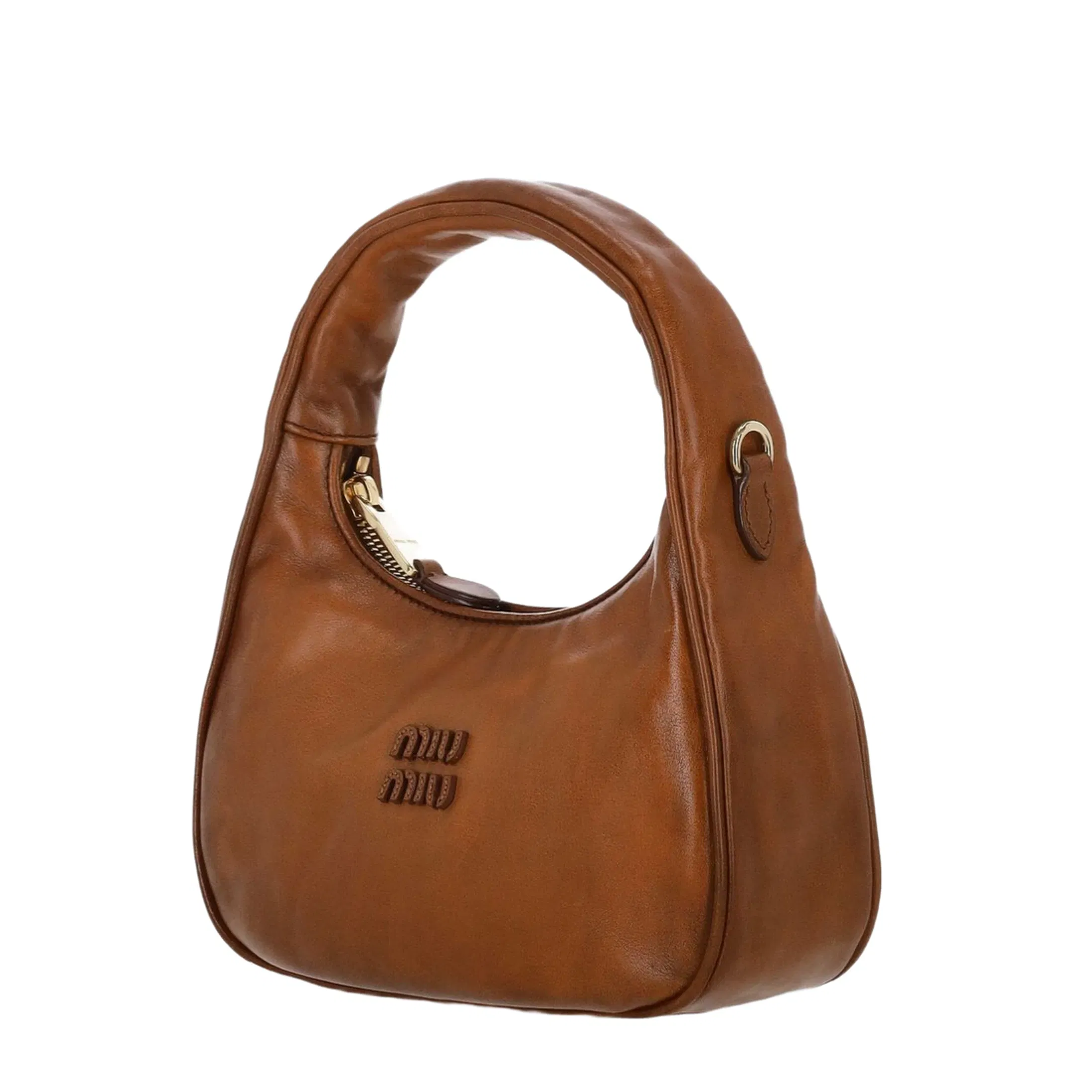 Women's Clutch Bag Leather Brown