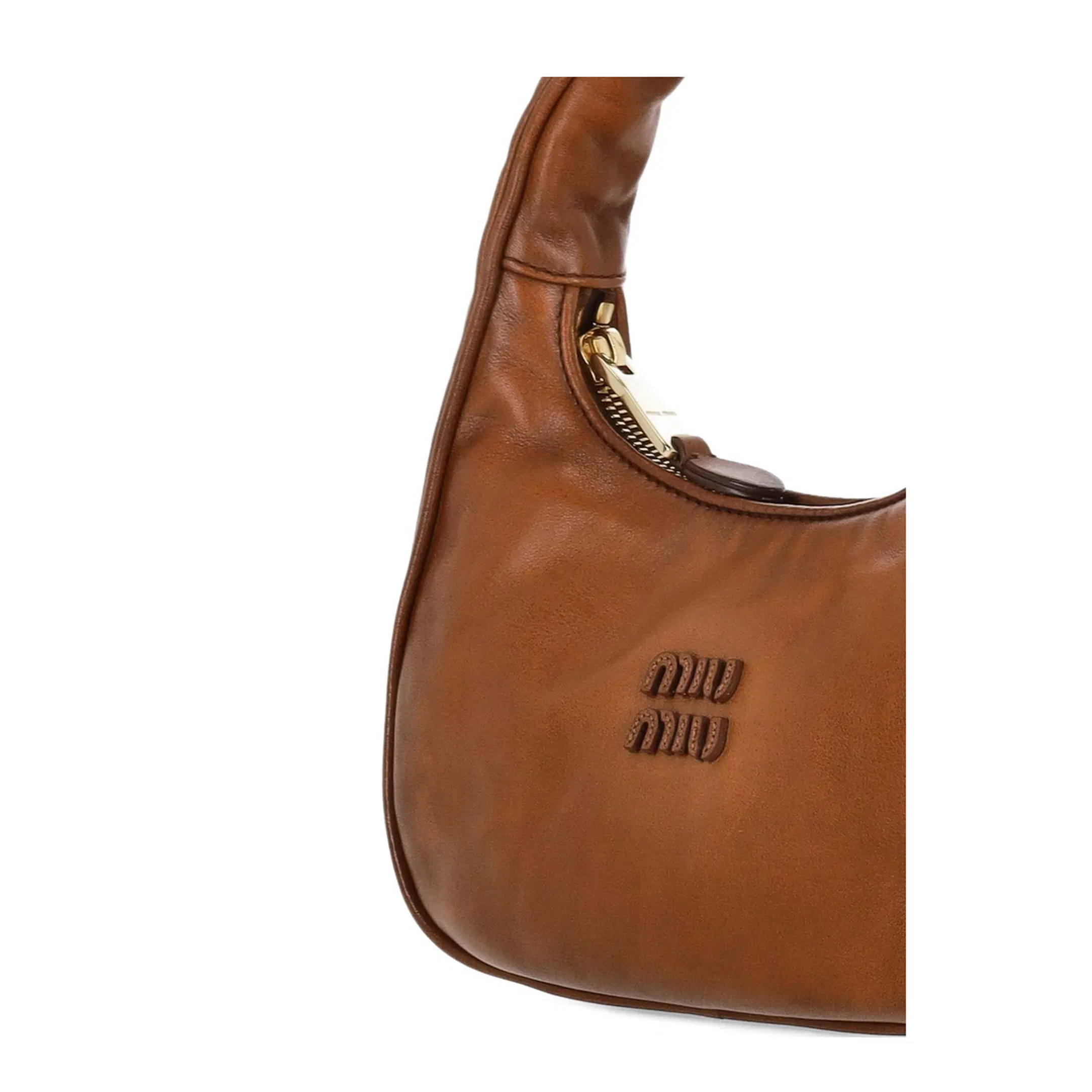 Women's Clutch Bag Leather Brown