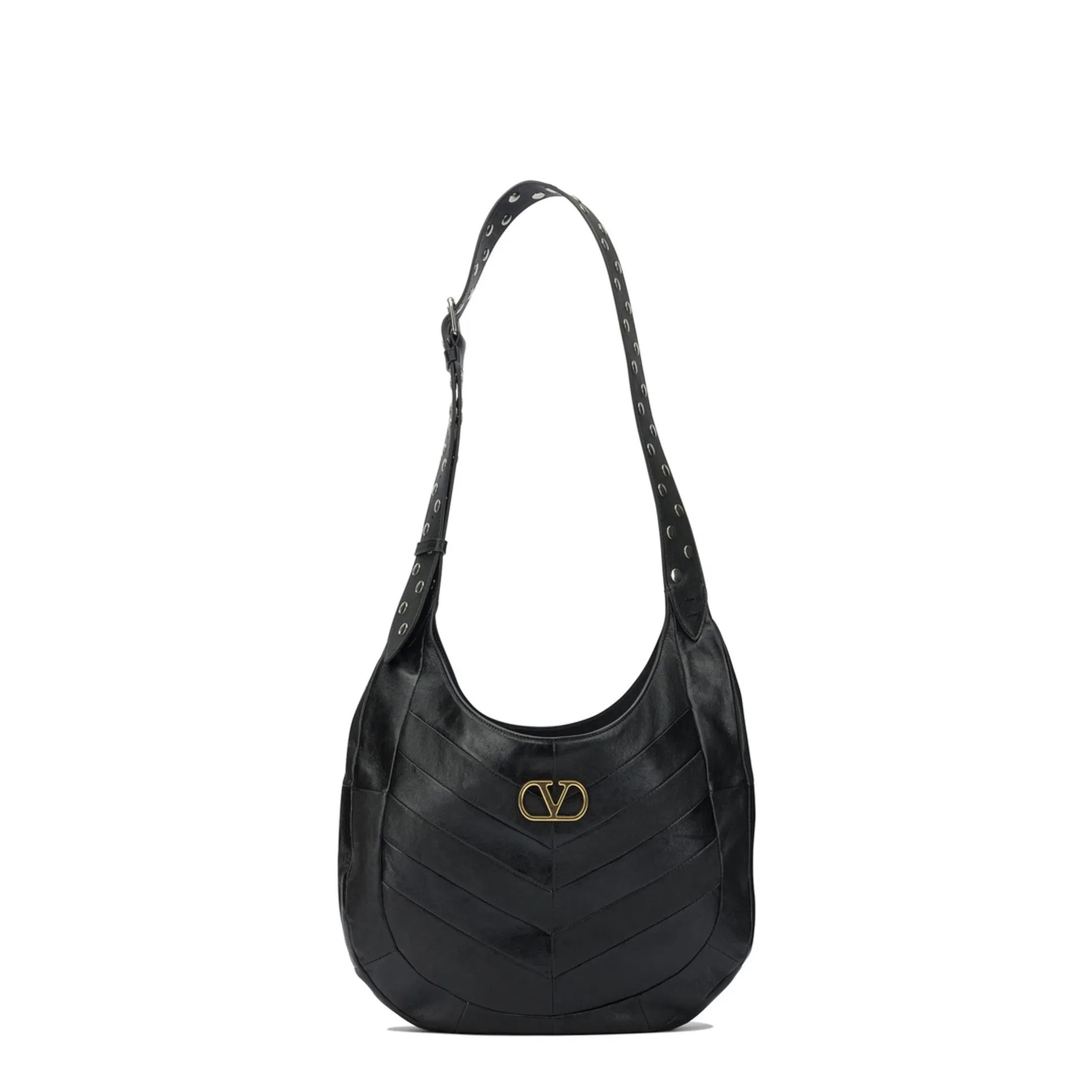 Hobo Bag Leather Black