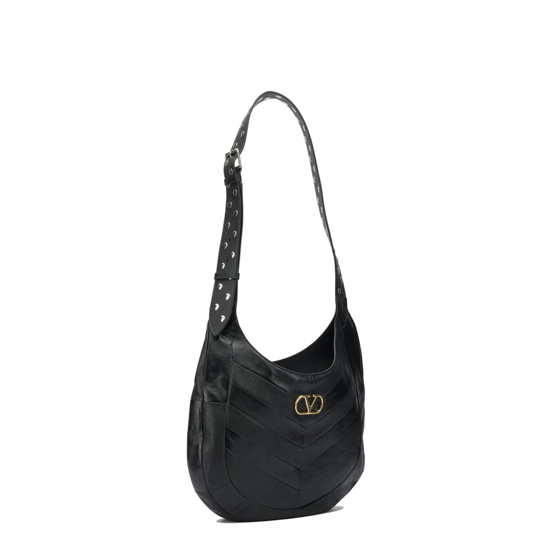 Hobo Bag Leather Black
