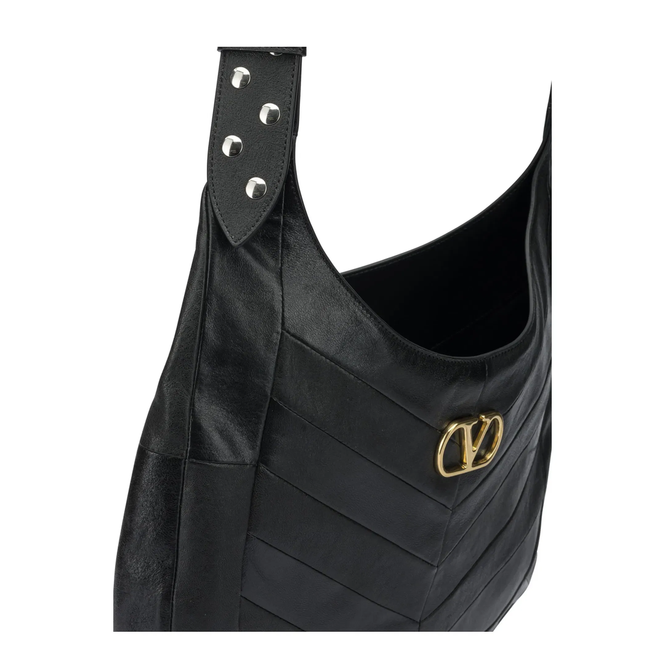 Hobo Bag Leather Black