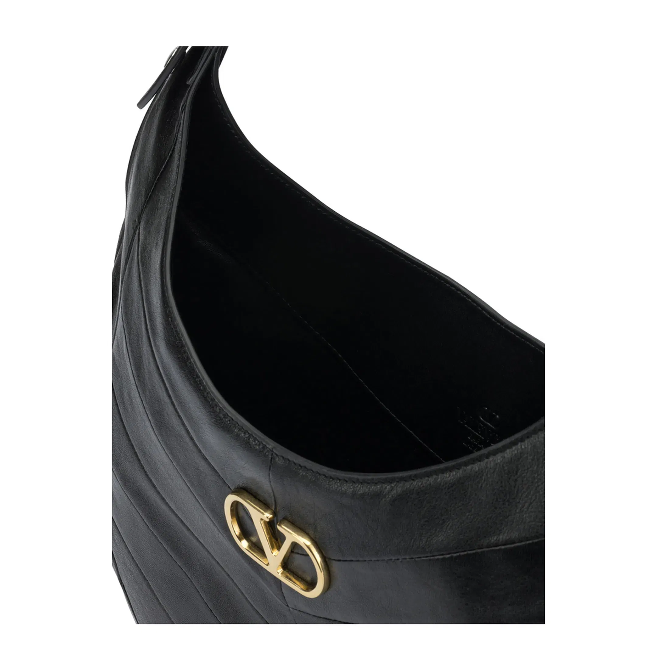 Hobo Bag Leather Black