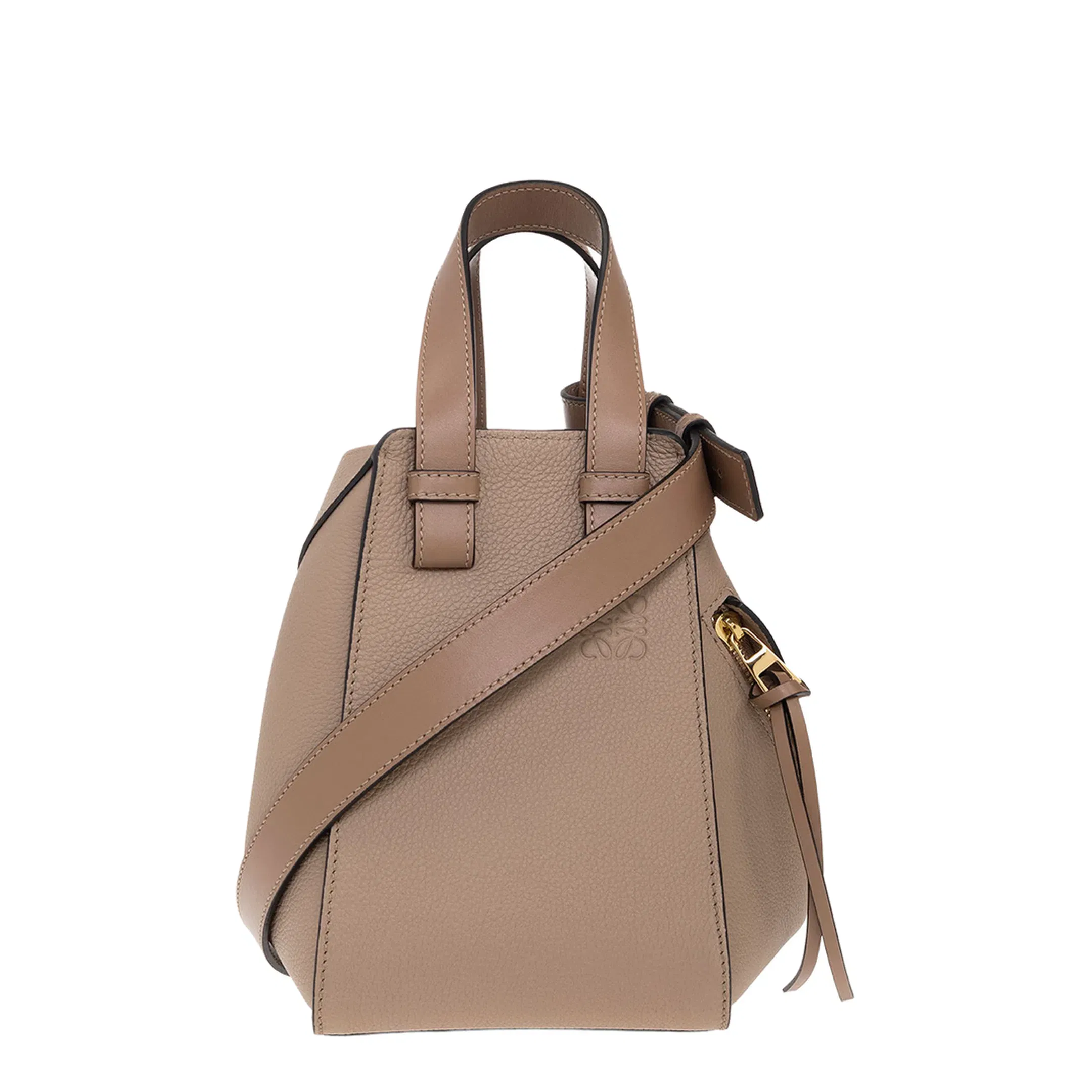 Hammock Leather Shoulder Bag - Brown