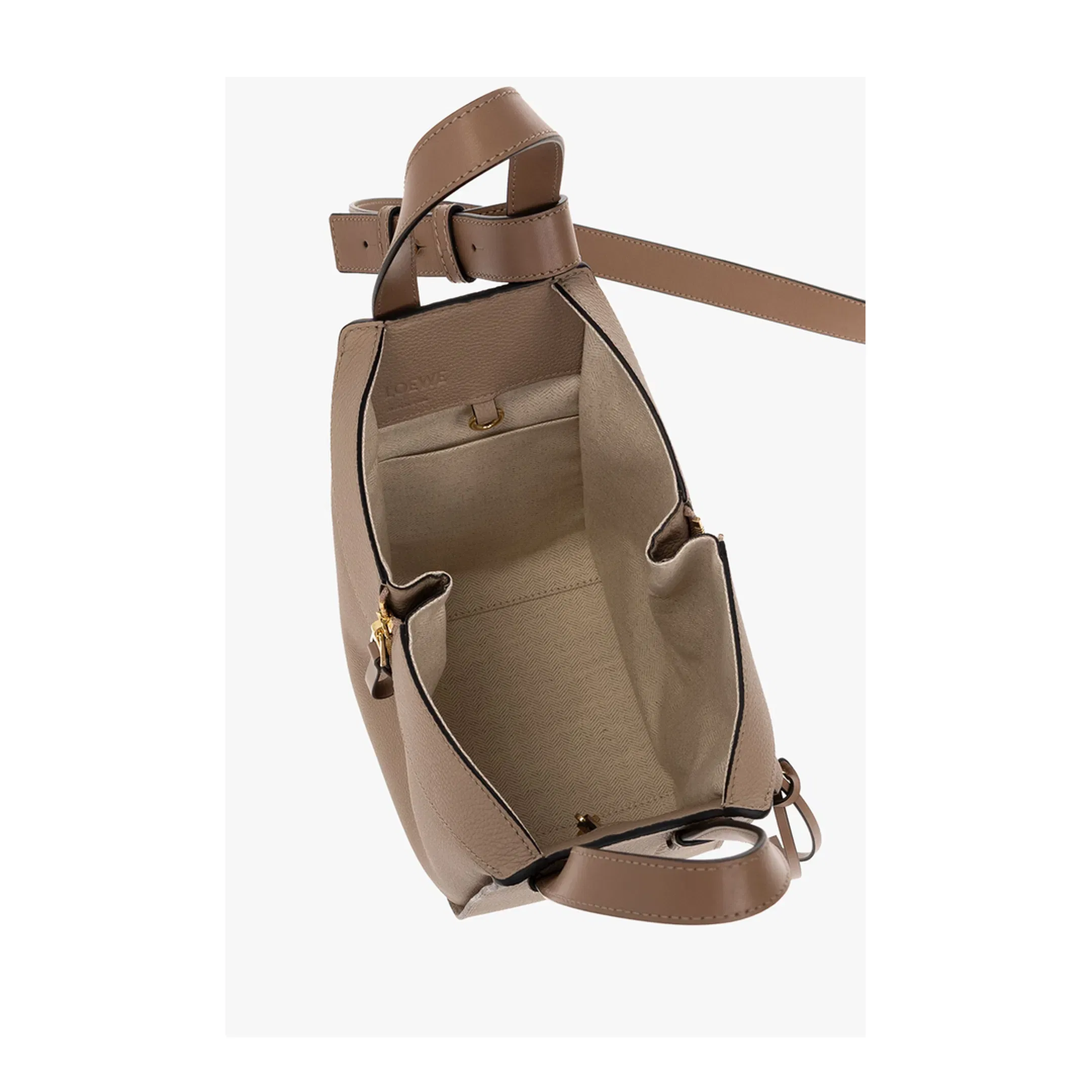 Hammock Leather Shoulder Bag - Brown