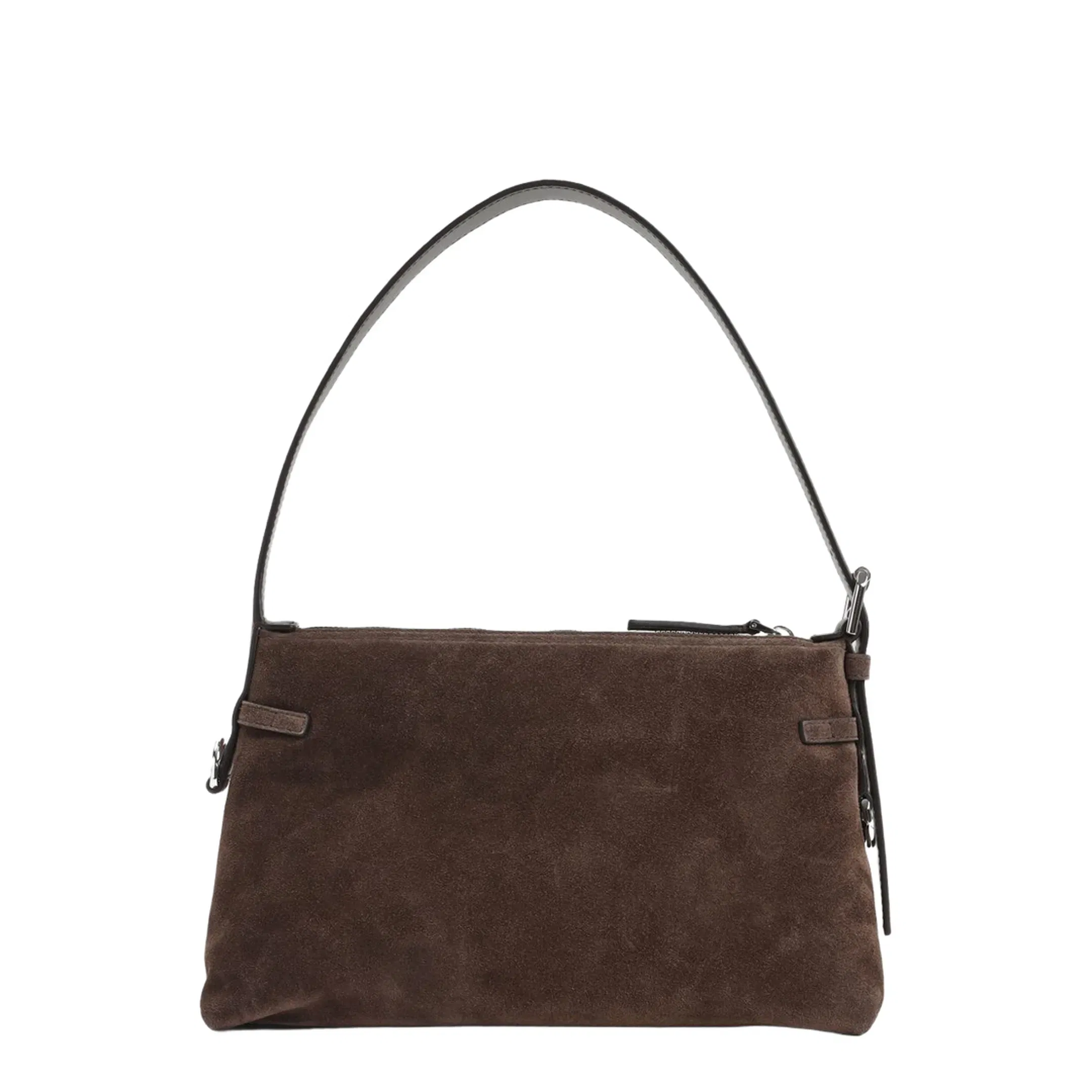 Mini Voyou Shoulder Bag Suede Brown