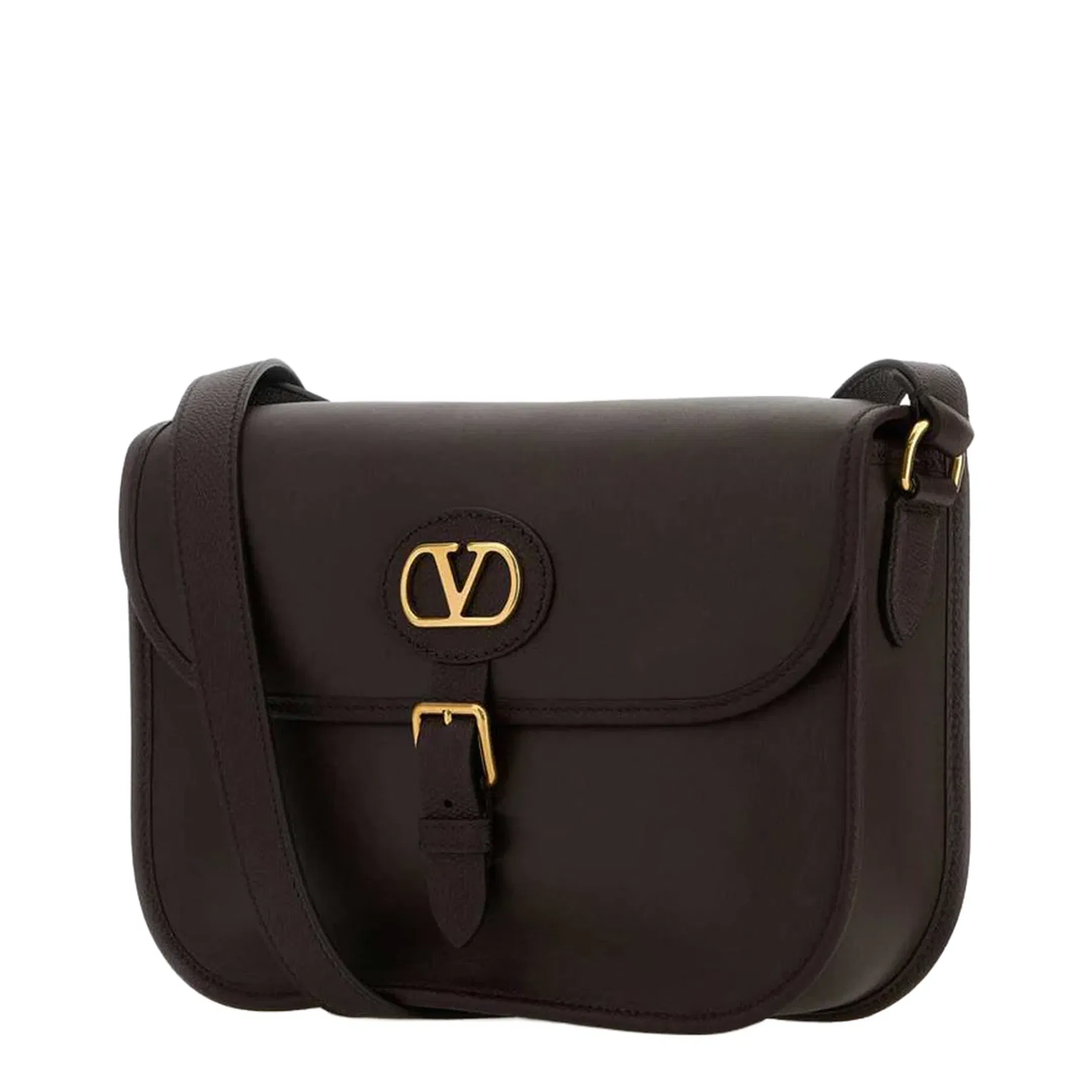 Chocolate Leather Antibes Crossbody Bag