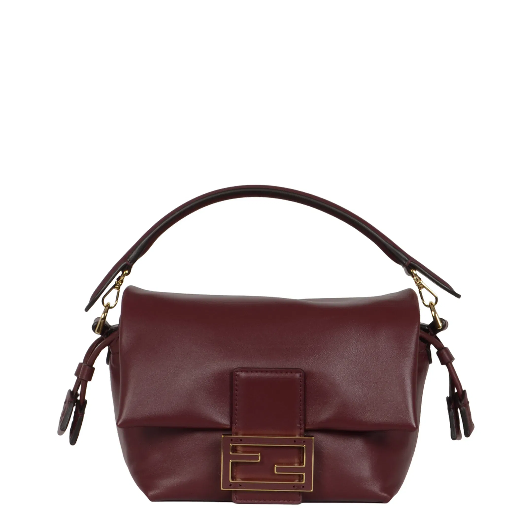 Mamma Baguette Small Leather Handbag - Red