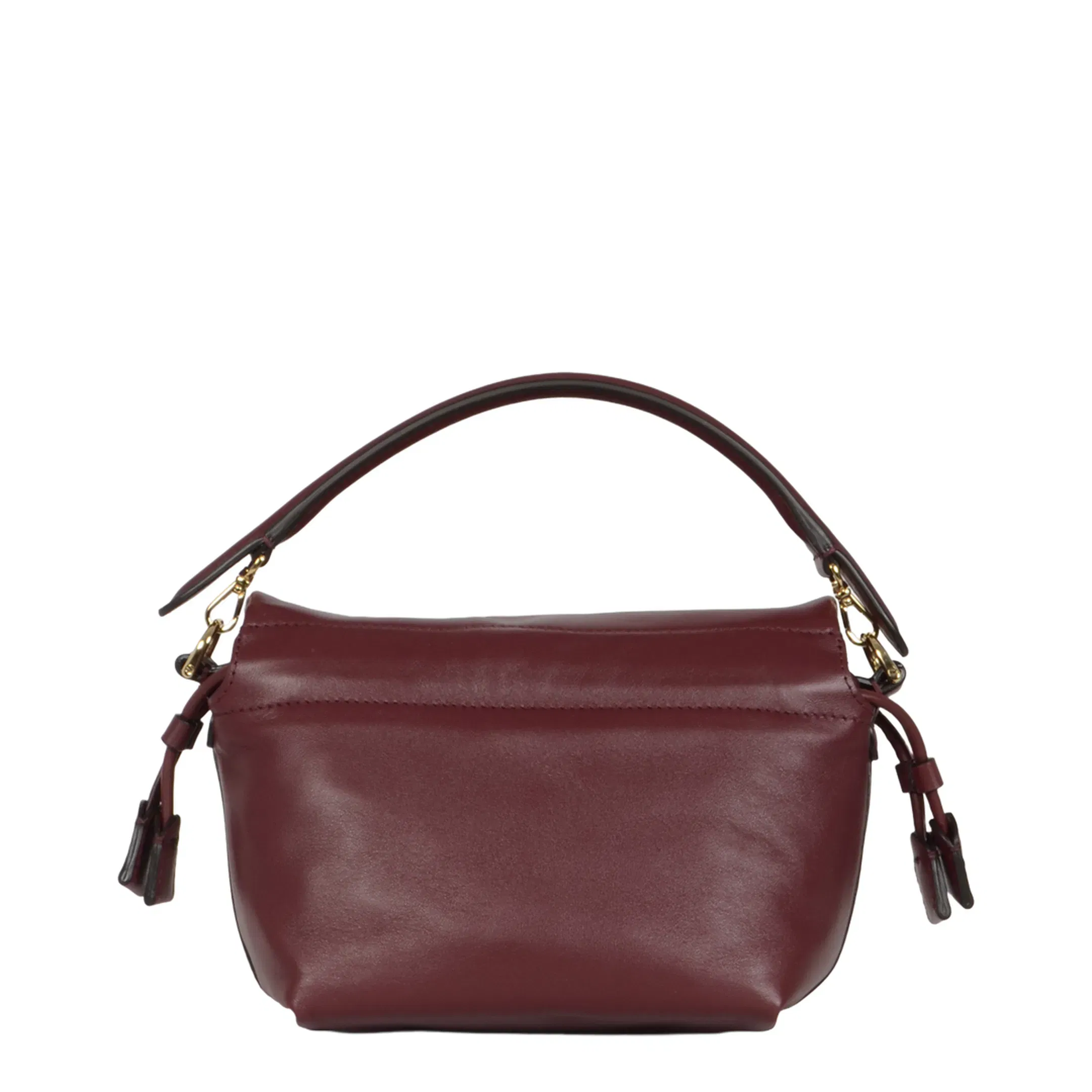 Mamma Baguette Small Leather Handbag - Red