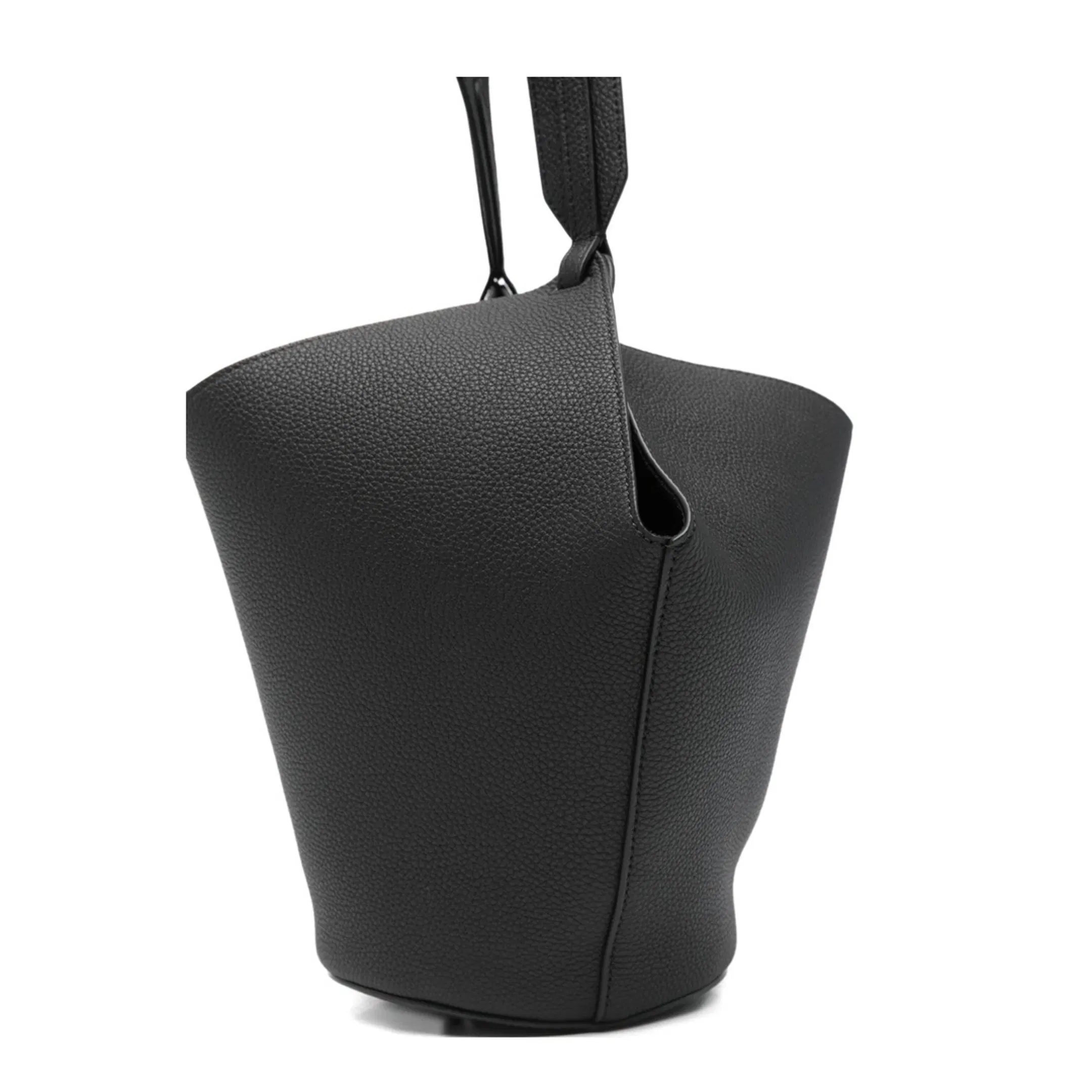 Lotus Mini Leather Bucket Bag