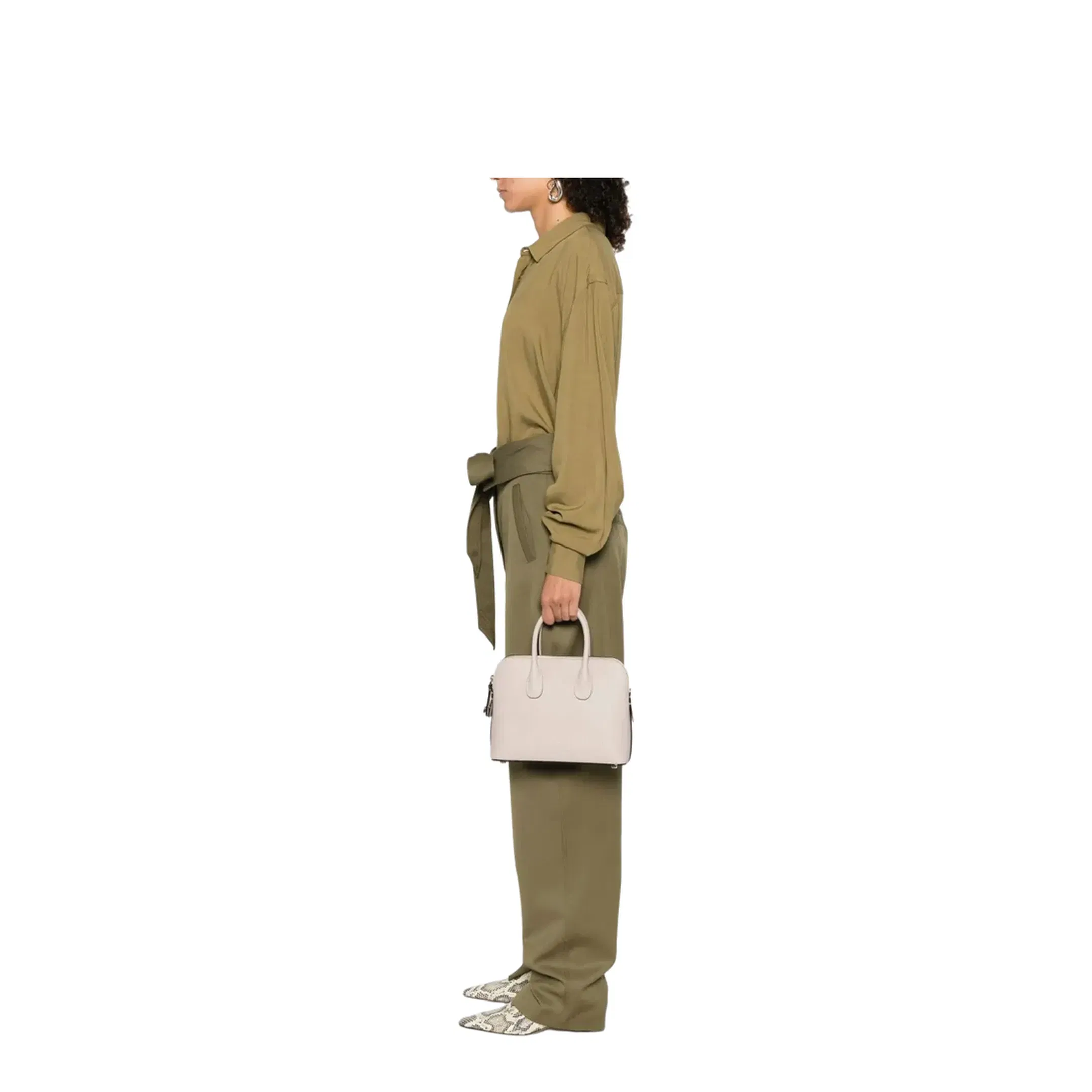 Bowling Mini Bag Leather Soft Pink