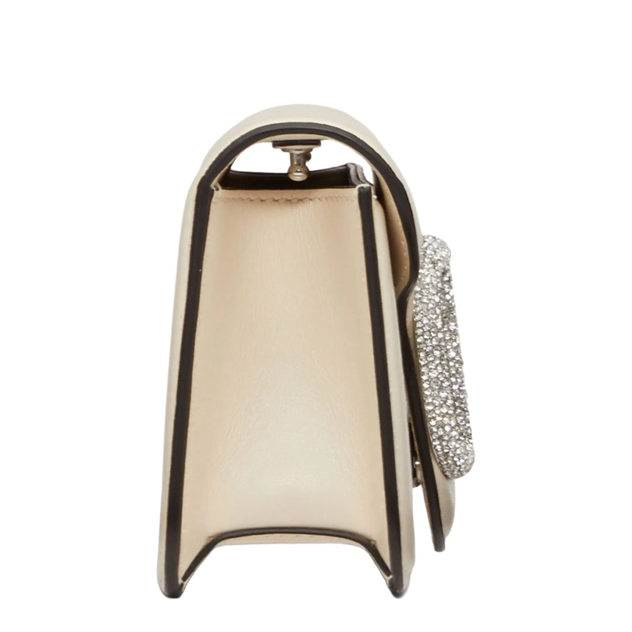 V-Logo Ivory Handbag