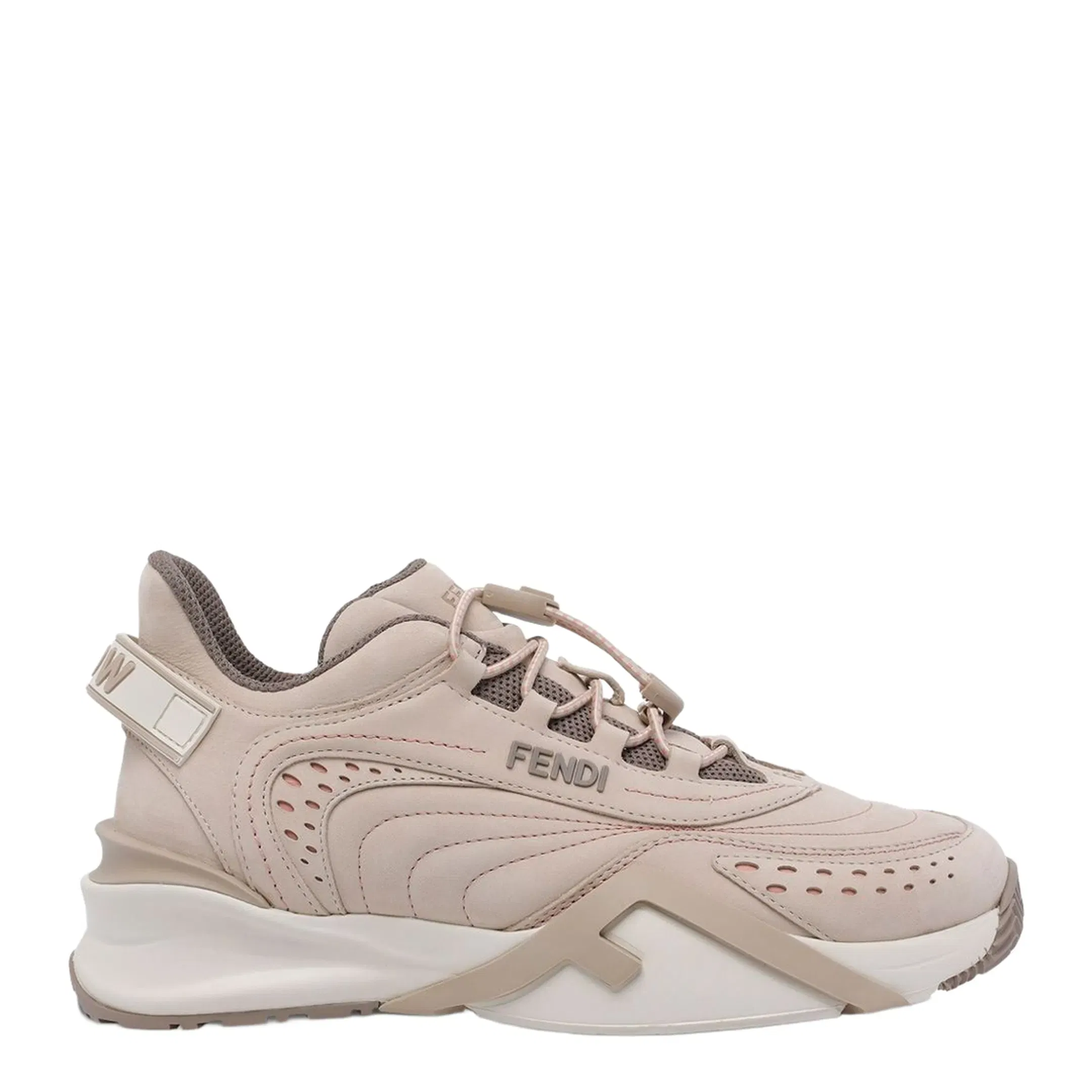 Flow Sneakers with Embossed Logo on the Side