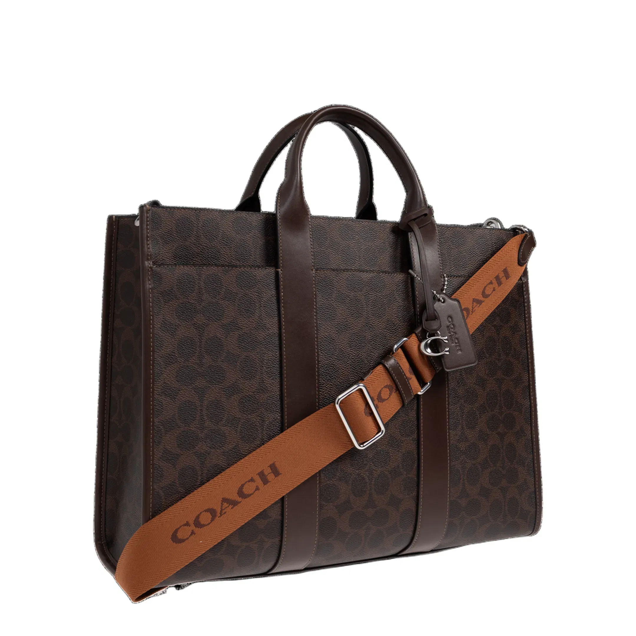 Wesley Leather Tote Bag - Brown